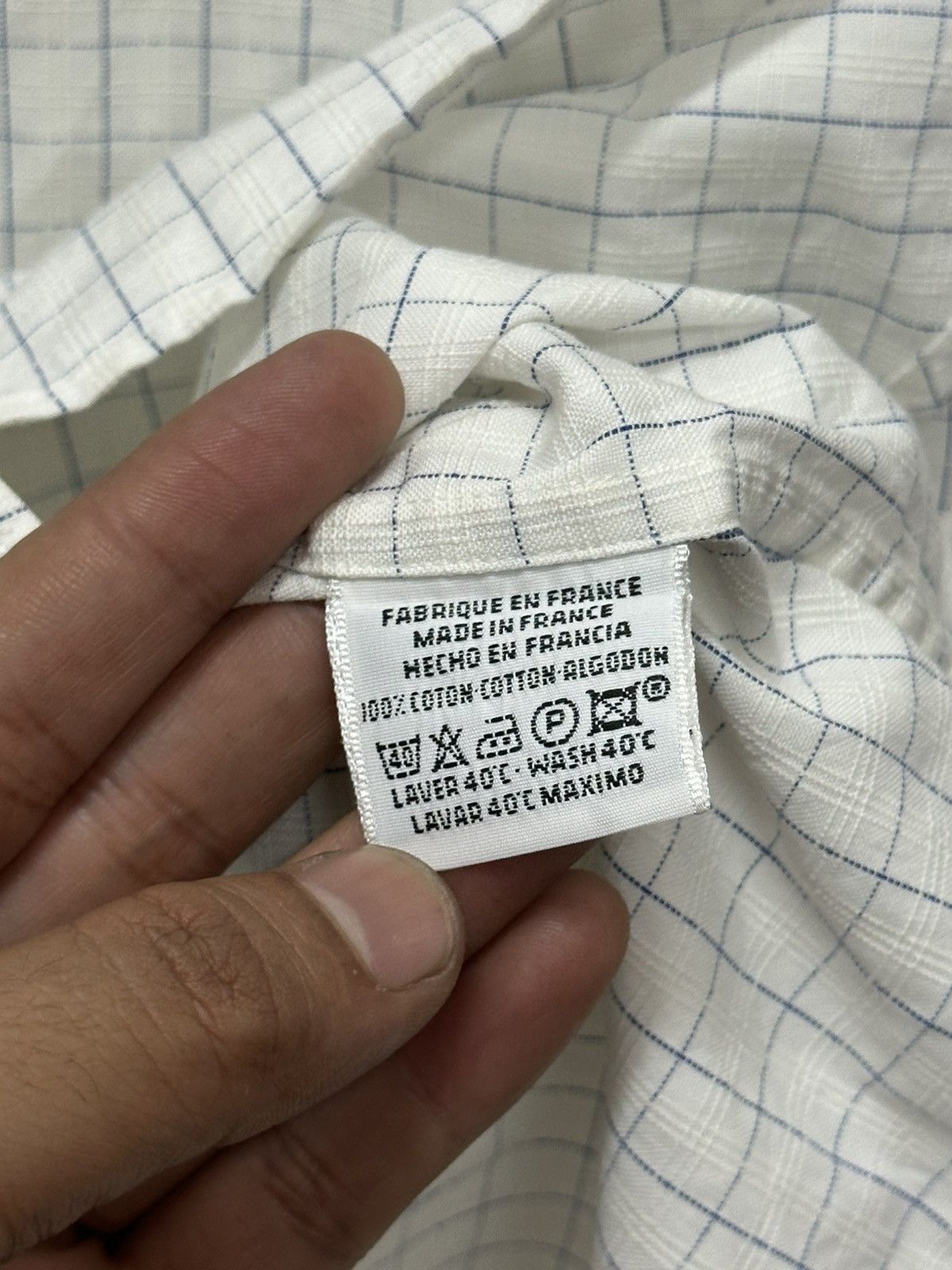 Hermes Hermes (Maison Margiela Era) Made in France Button Up Shirt Size US L / EU 52-54 / 3 - 8 Thumbnail