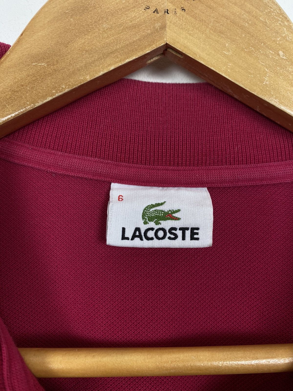 Lacoste Lacoste Polo Shirt Short Sleeve Top Casual Size 6 XL Red Top Size US XL / EU 56 / 4 - 4 Thumbnail