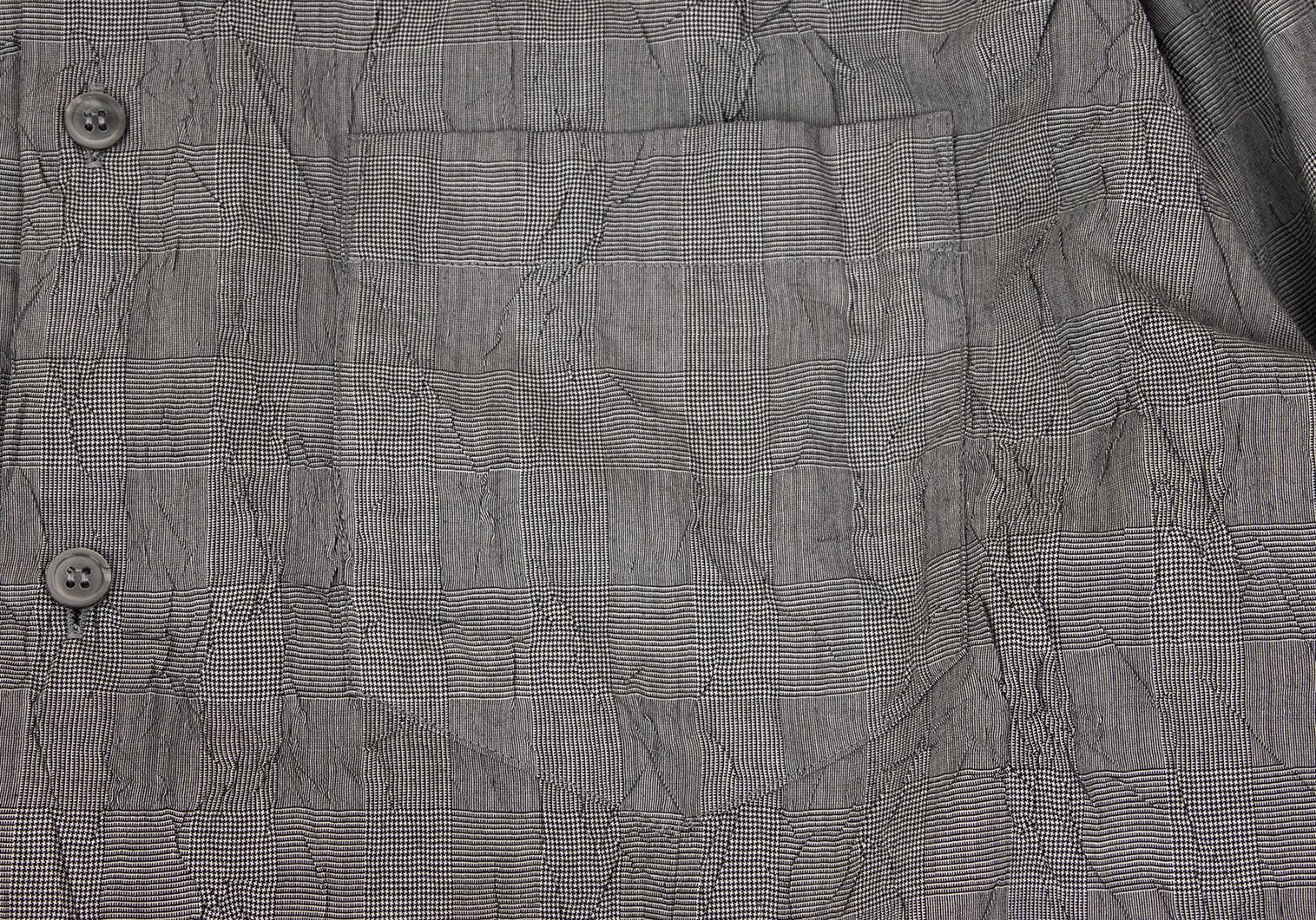 Issey Miyake Gray Glen Check Pleats Shirt for Men Size 4 Size US XL / EU 56 / 4 - 5 Thumbnail