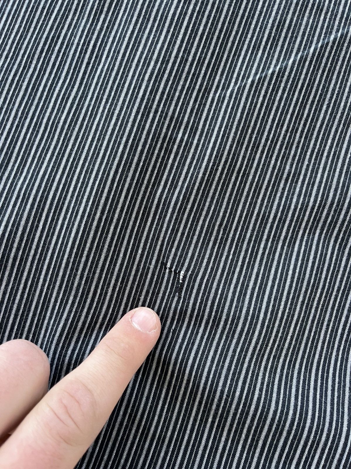 Harley Davidson Vintage Harley Davidson Striped Shirt Grey Black Workwear Size US L / EU 52-54 / 3 - 16 Thumbnail