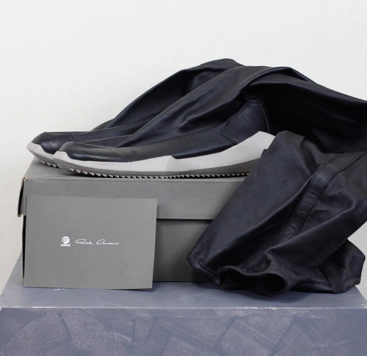 Rick Owens Rick Owens x Adidas Collaboration Alien Sole Long Boots Size US 9 / IT 39 - 1 Thumbnail