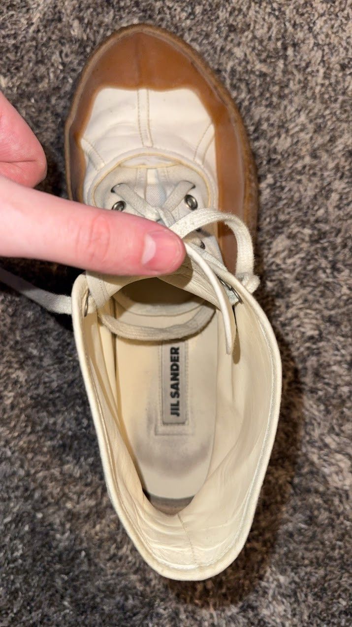 Jil Sander Jil Sander - Mens White Sneaker High Top Size US 11 / EU 44 - 5 Thumbnail