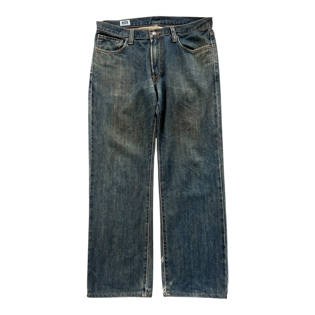Edwin × Japanese Brand Vintage Japan Edwin 403 Mud Wash Distress Style Jeans Size US 33 - 1 Thumbnail