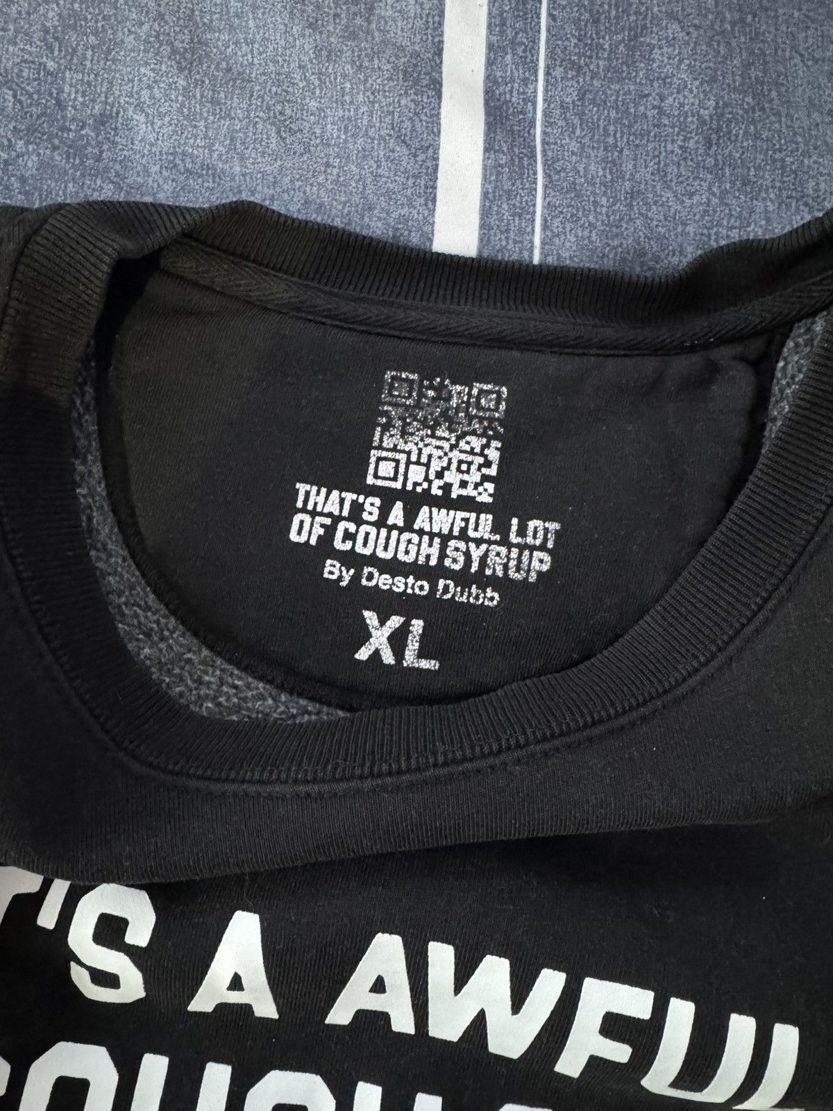 Awful Lot of Cough Syrup Awful Lot of Cough Syrup Black Sweater Size US XL / EU 56 / 4 - 7 Thumbnail