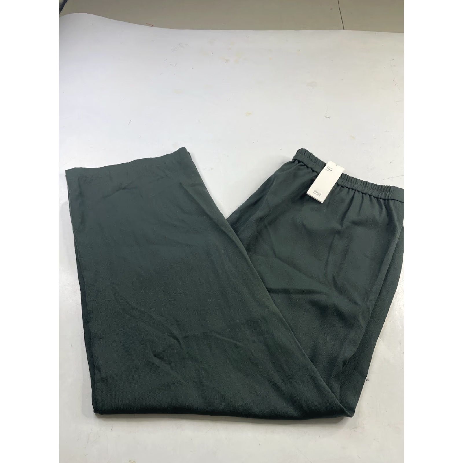 Eileen Fisher Eileen Fisher Pants Women's XL Green Lyocell Tencel Straight Leg NWT Dress Pants Relaxed Fit Size 40" / US 18 - 2 Thumbnail