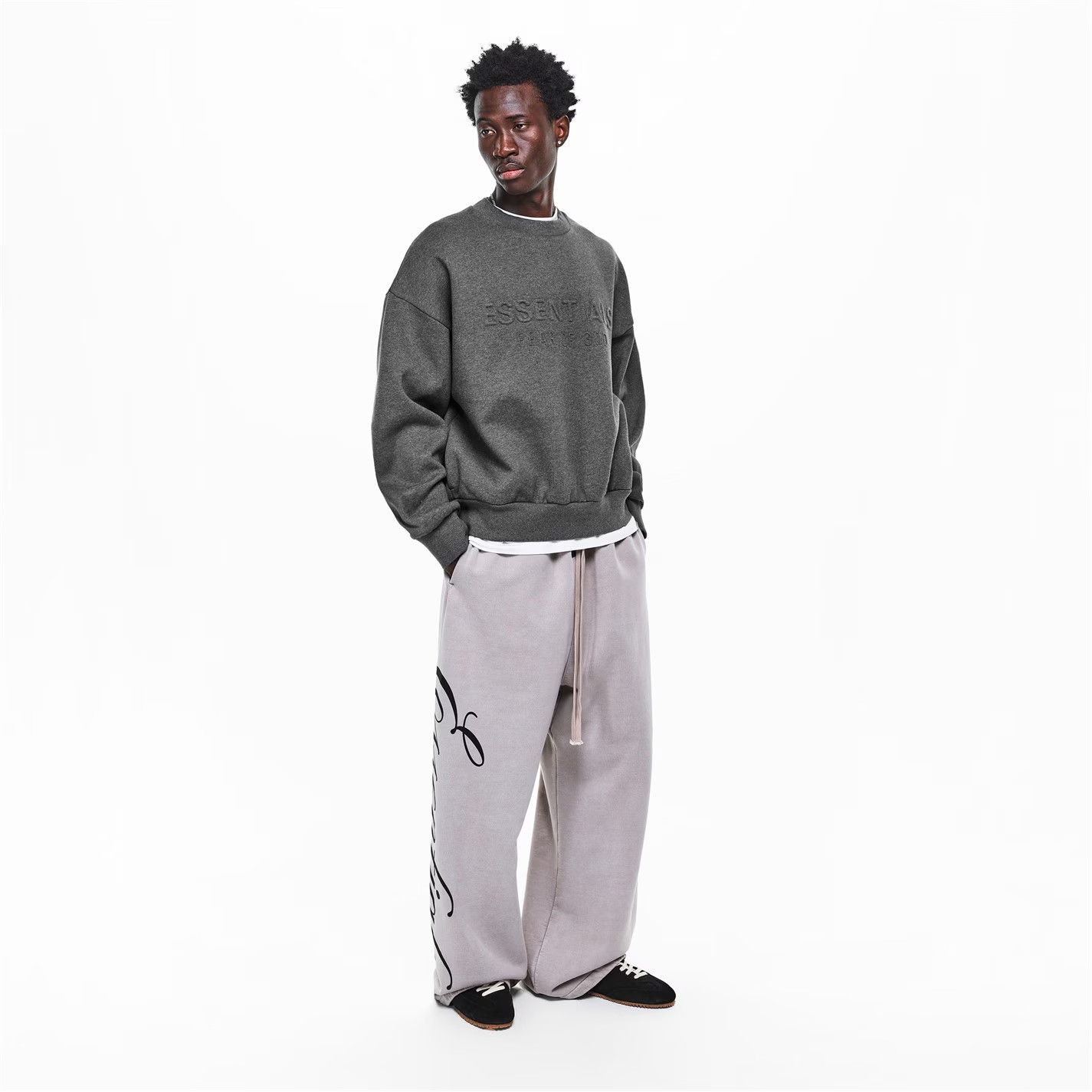 Fear of God o1g2r1mq0426 Crew Sweatshirt in Grey Size US XXL / EU 58 / 5 - 5 Thumbnail