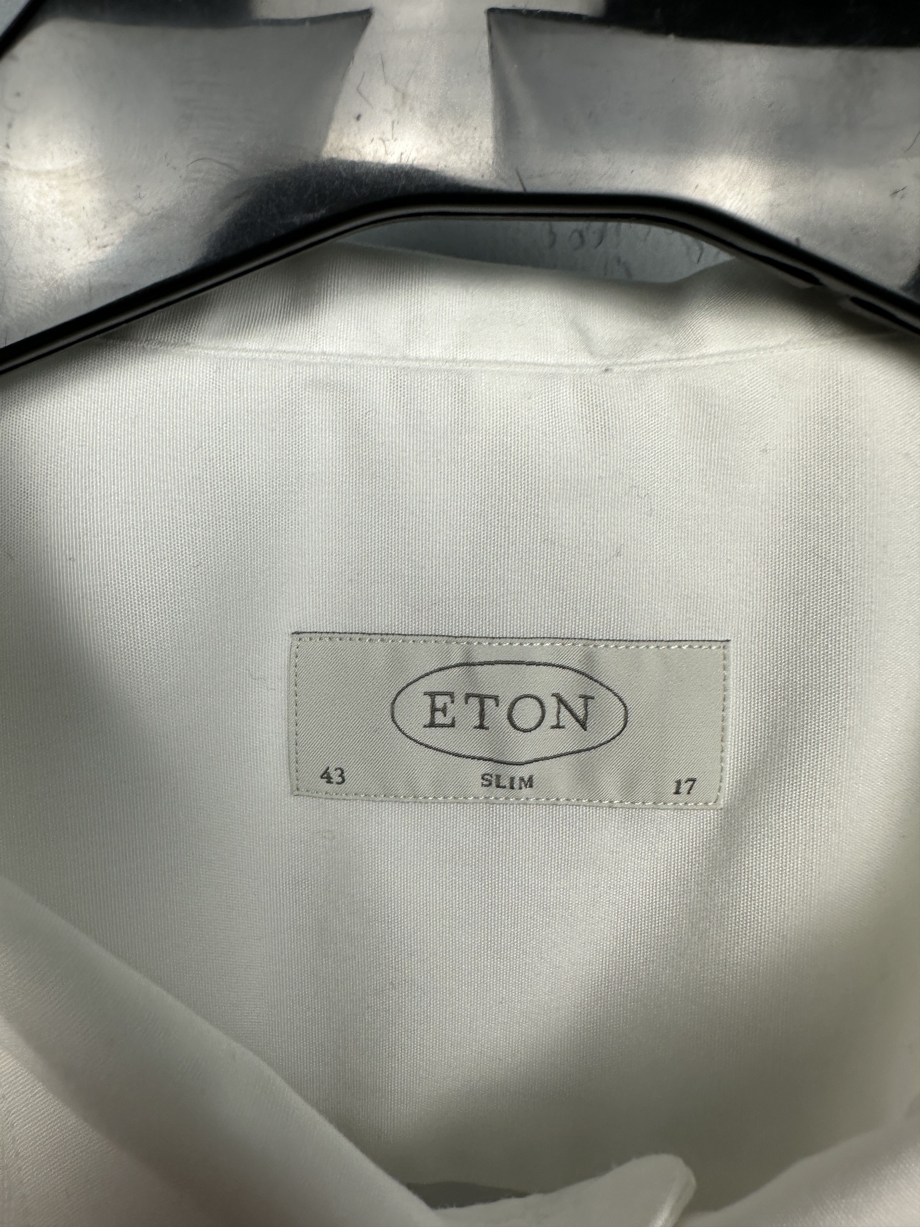 Eton Eton Vintage Mens Long Sleeve White Shirt Size US L / EU 52-54 / 3 - 3 Thumbnail