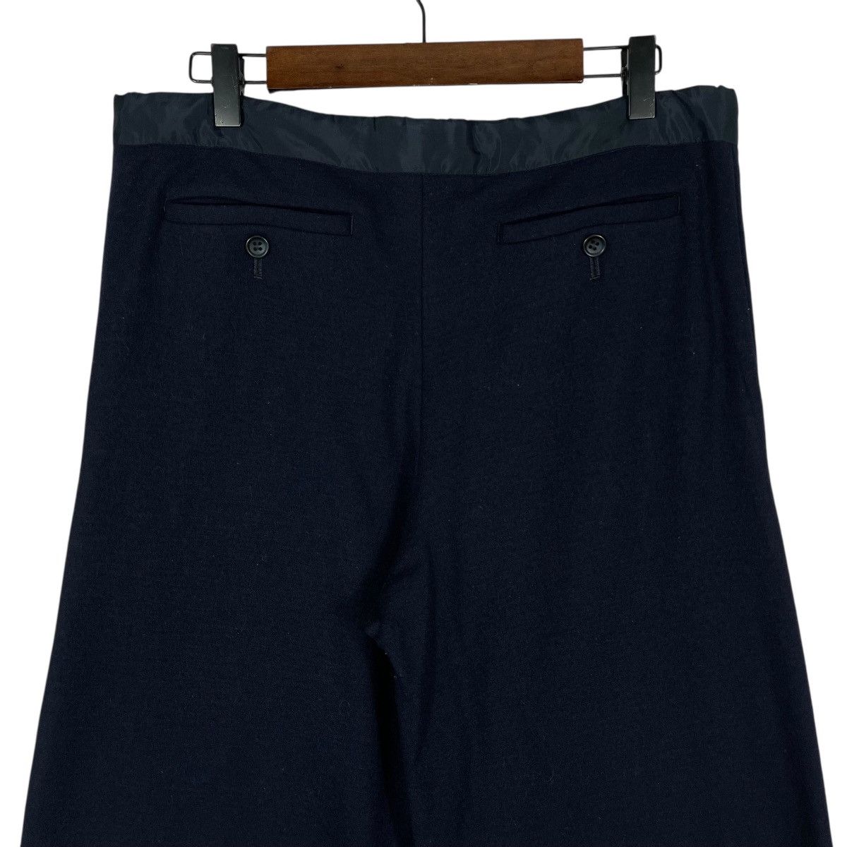 Tsumori Chisato Archive Tsumori Chisato Wool Wide Leg Pants Navy Blue Size 32" / US 10 / IT 46 - 10 Thumbnail