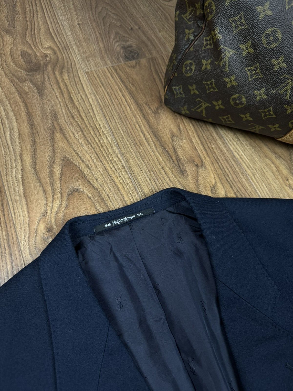 Yves Saint Laurent Vintage wool blazer Yves Saint Laurent original luxury item Size 42L - 3 Thumbnail