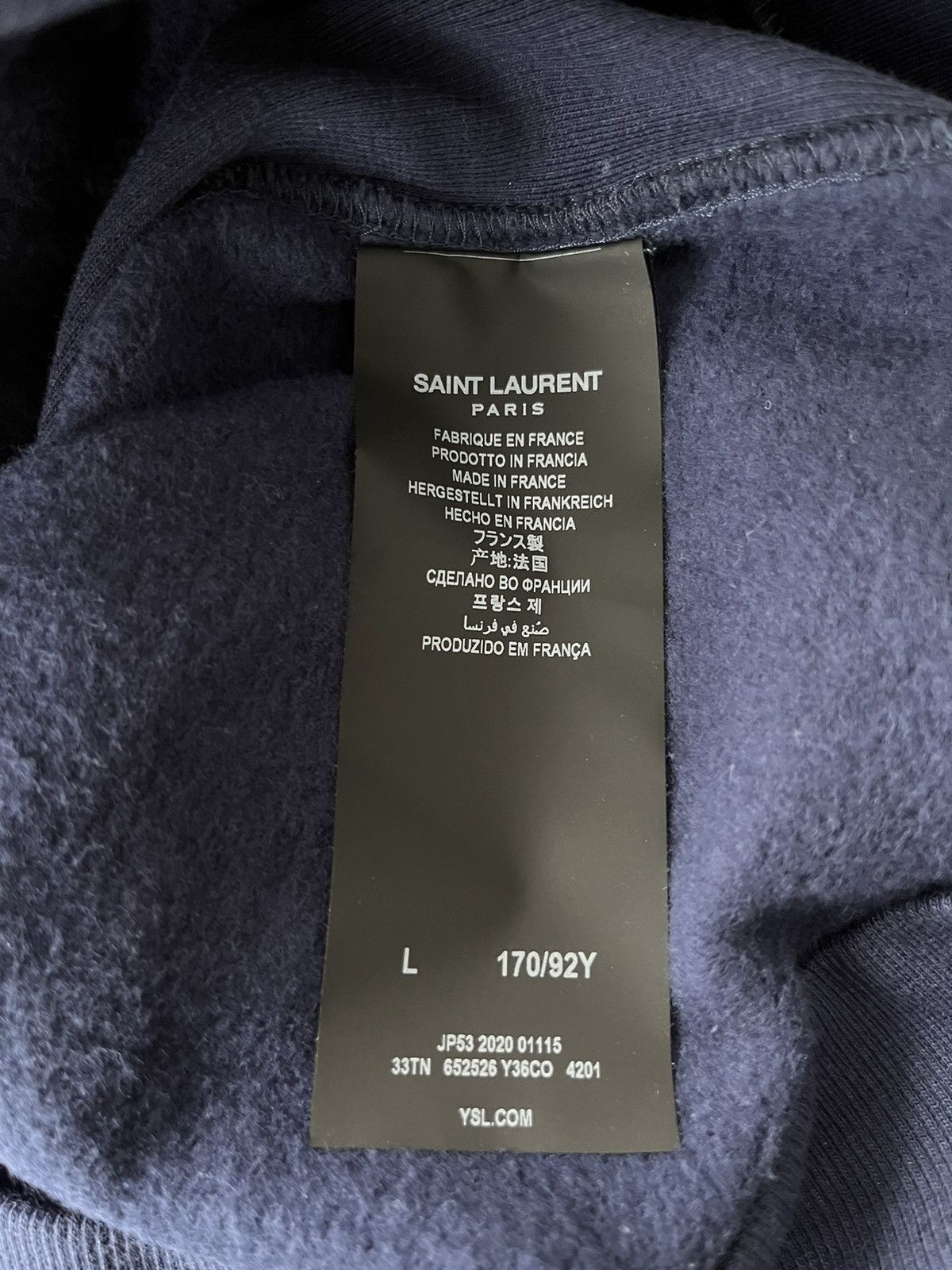 Hedi Slimane $1,095 Value Super Runway Saint Laurent Hoodie Size US M / EU 48-50 / 2 - 4 Thumbnail