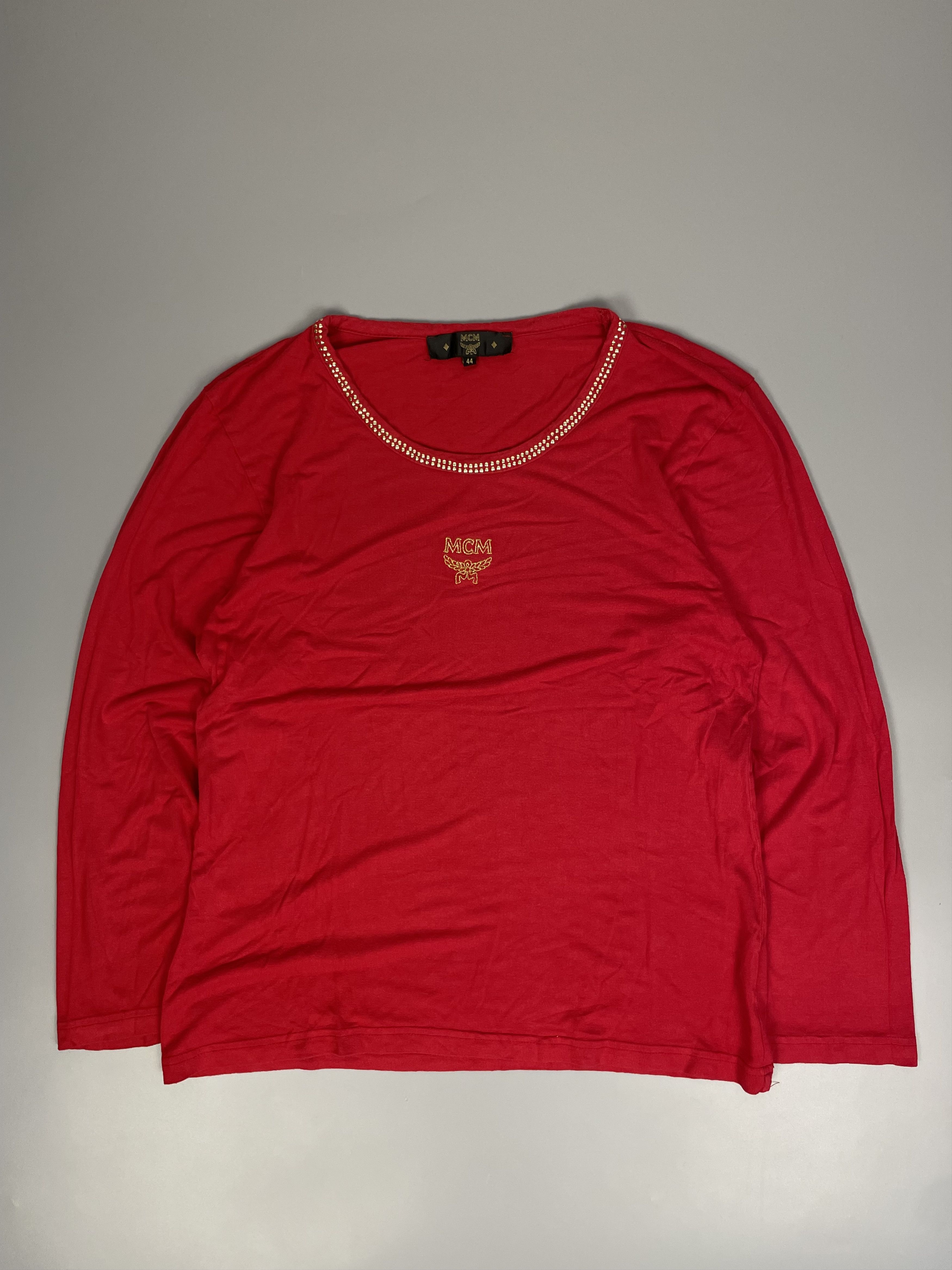 MCM MCM VINTAGE RHINESTONE EMBROIDERED T-SHIRT Size XL / US 12-14 / IT 48-50 - 1 Thumbnail