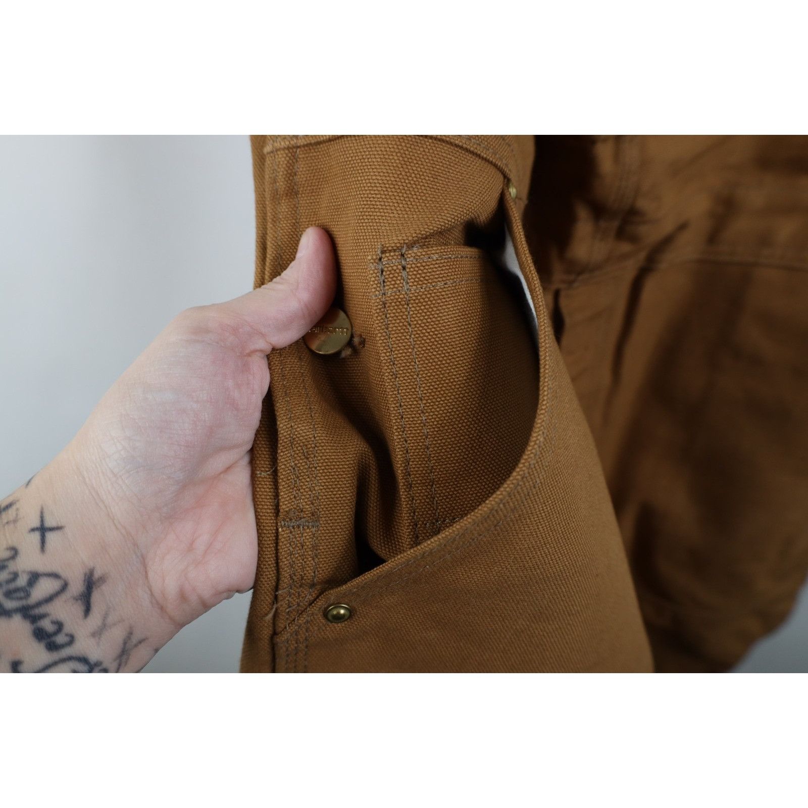 Carhartt Vintage Carhartt Distressed Canvas Double Knee Overalls Size US 40 / EU 56 - 7 Thumbnail