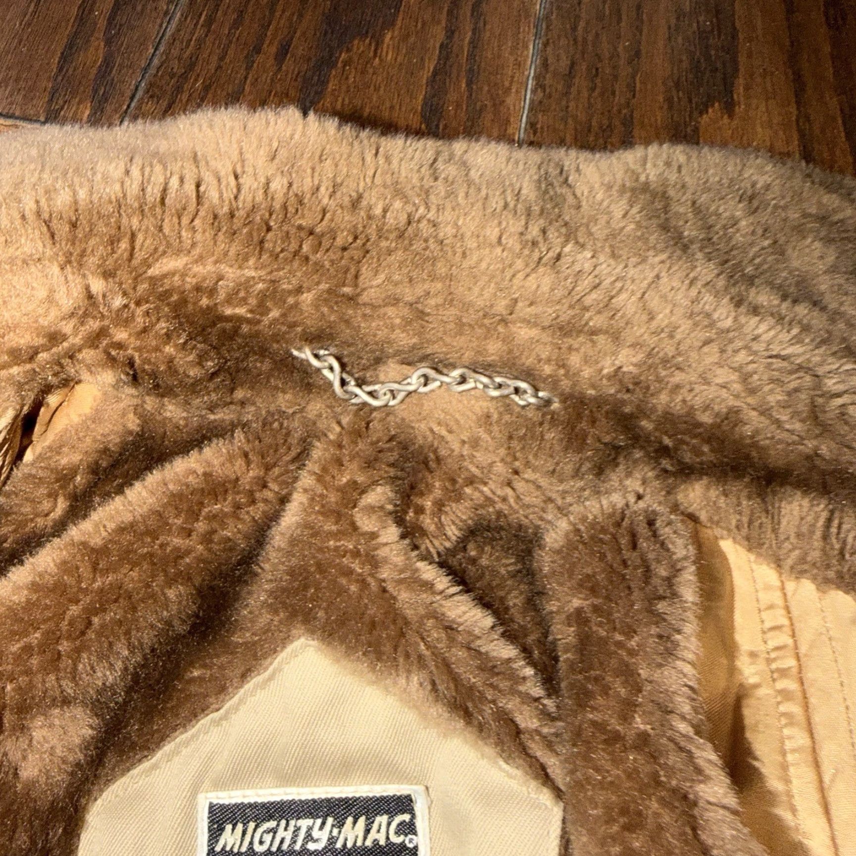 Vintage VINTAGE Mighty Mac Coat Parka Men’s Winter Storm Hooded Sherpa Lined Made in USA Size 46L Beige Size US S / EU 44-46 / 1 - 7 Thumbnail