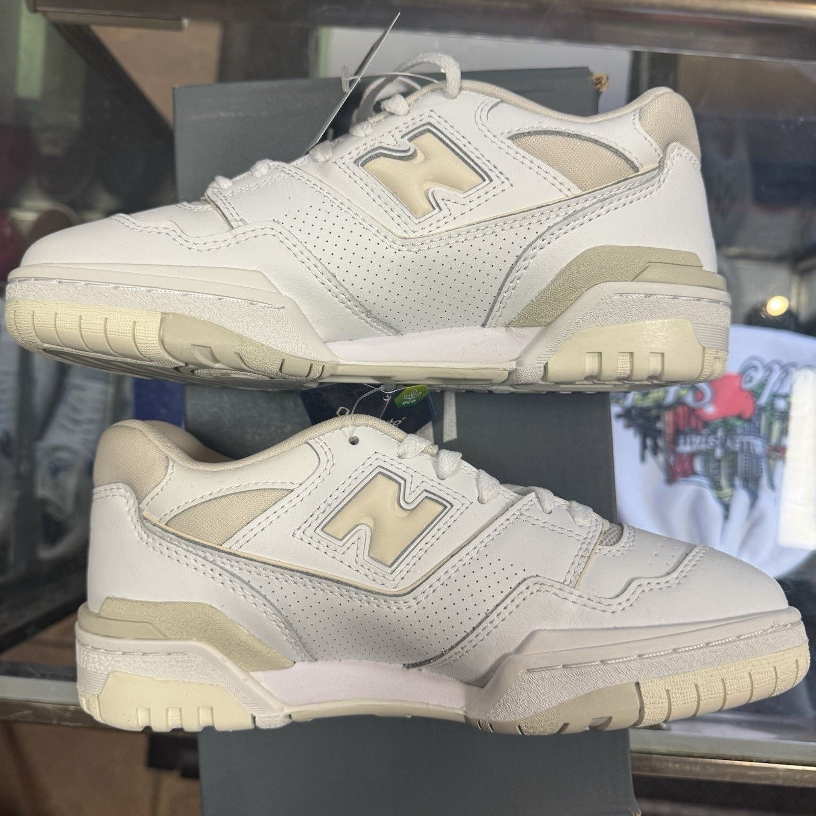 New Balance New Balance 550 NB White Grey Size 7.5 Women's BBW550WS New Size US 7.5 / IT 37.5 - 3 Thumbnail