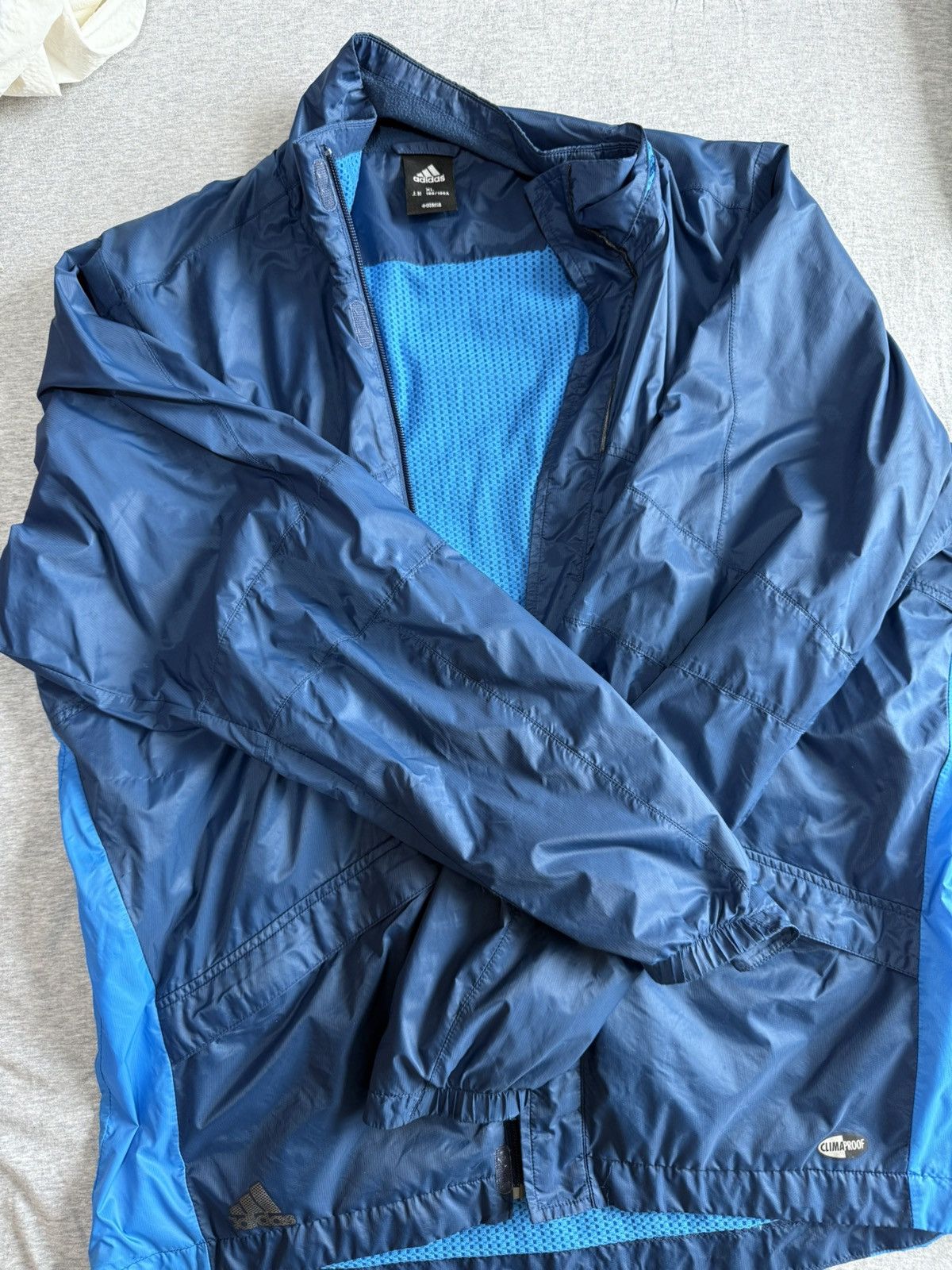 Adidas Adidas Vintage 00s Blue Jacket Size US L / EU 52-54 / 3 - 1 Thumbnail