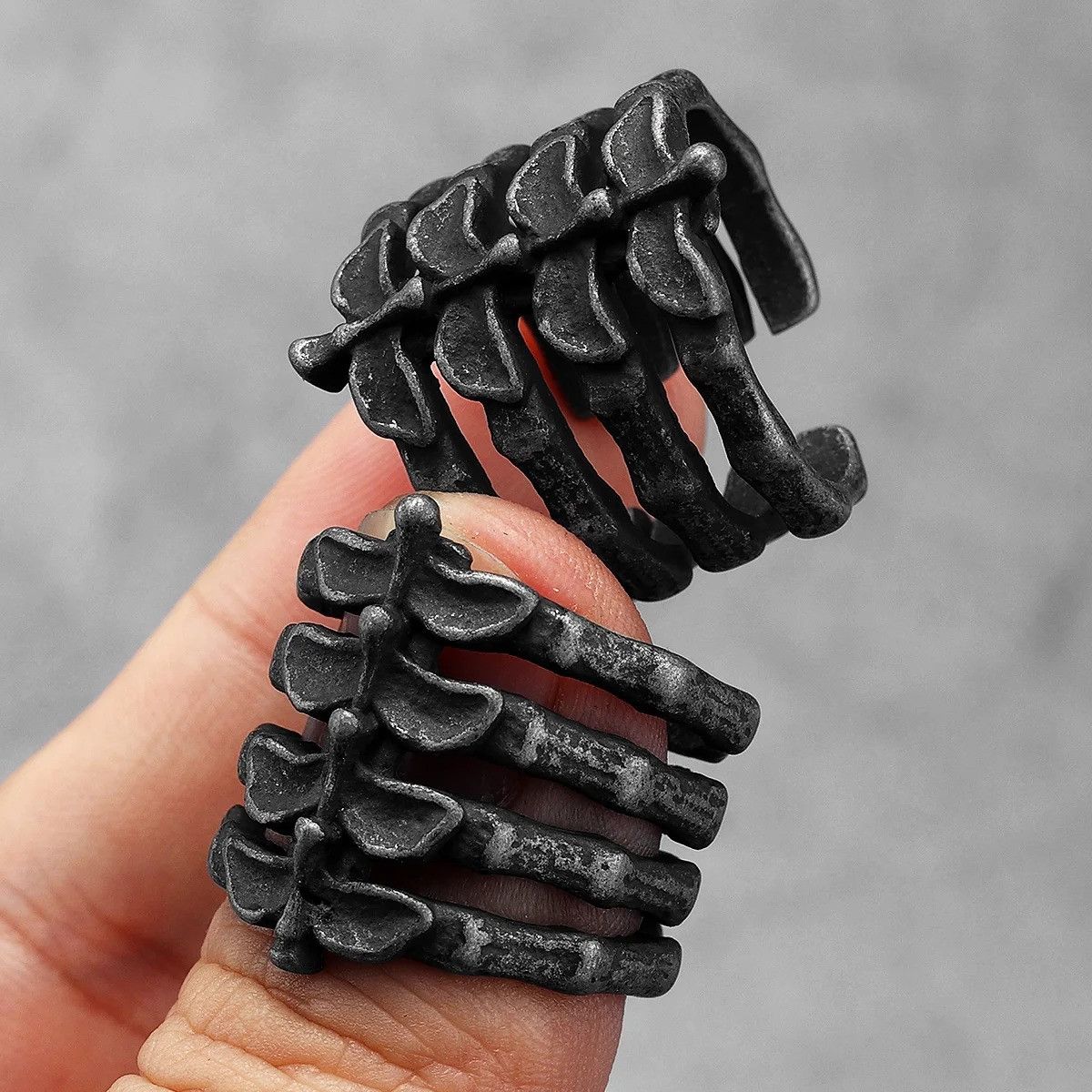 Vintage Retro Spine Stylish Men Ring Size ONE SIZE - 4 Thumbnail