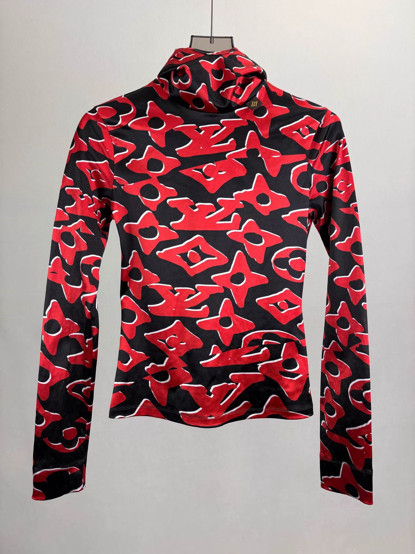 Louis Vuitton LOUIS VUITTON LV Red Monogram All-Over Logo Bodysuit Size M / US 6-8 / IT 42-44 - 1 Thumbnail
