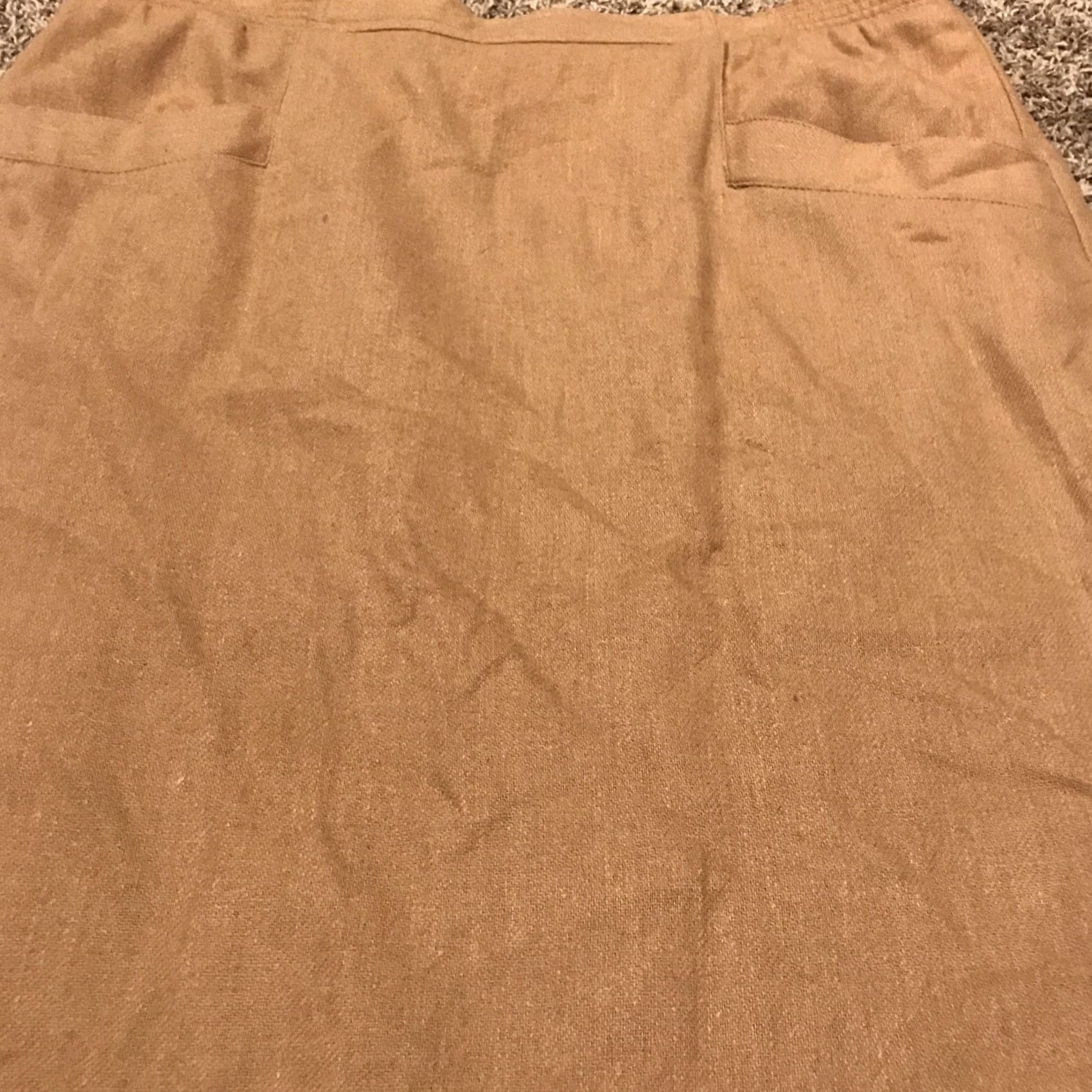 Vintage VINTAGE Summit Skirt Womens Midi Pockets Wool-Blend Dark Black Button 38” Waist XL Size A25 Size 40" / US 18 - 2 Thumbnail