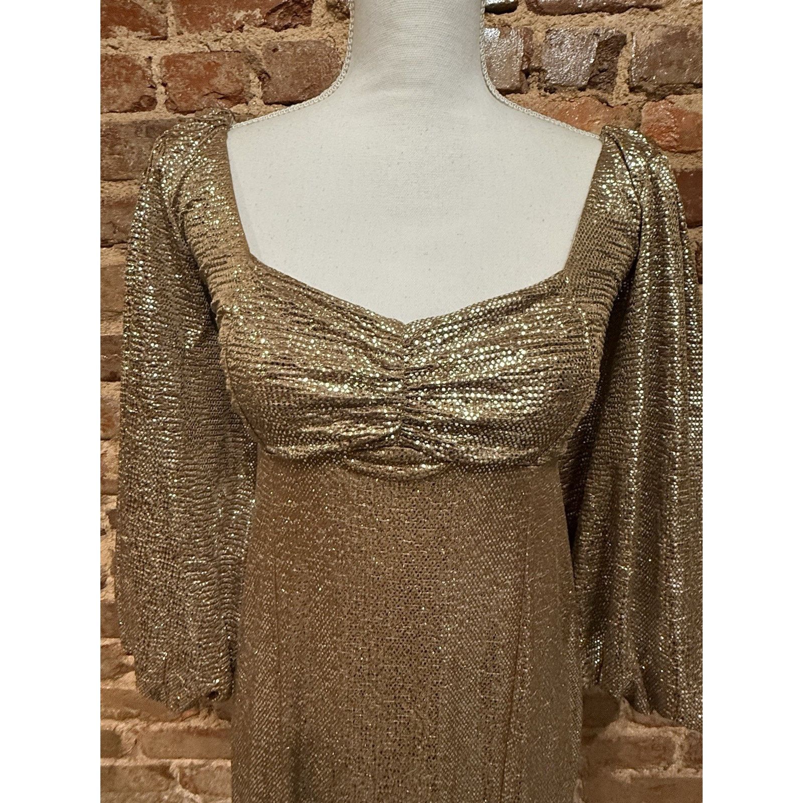 gold dress sydney Sydney Maxi Dress - Sequin main image 0