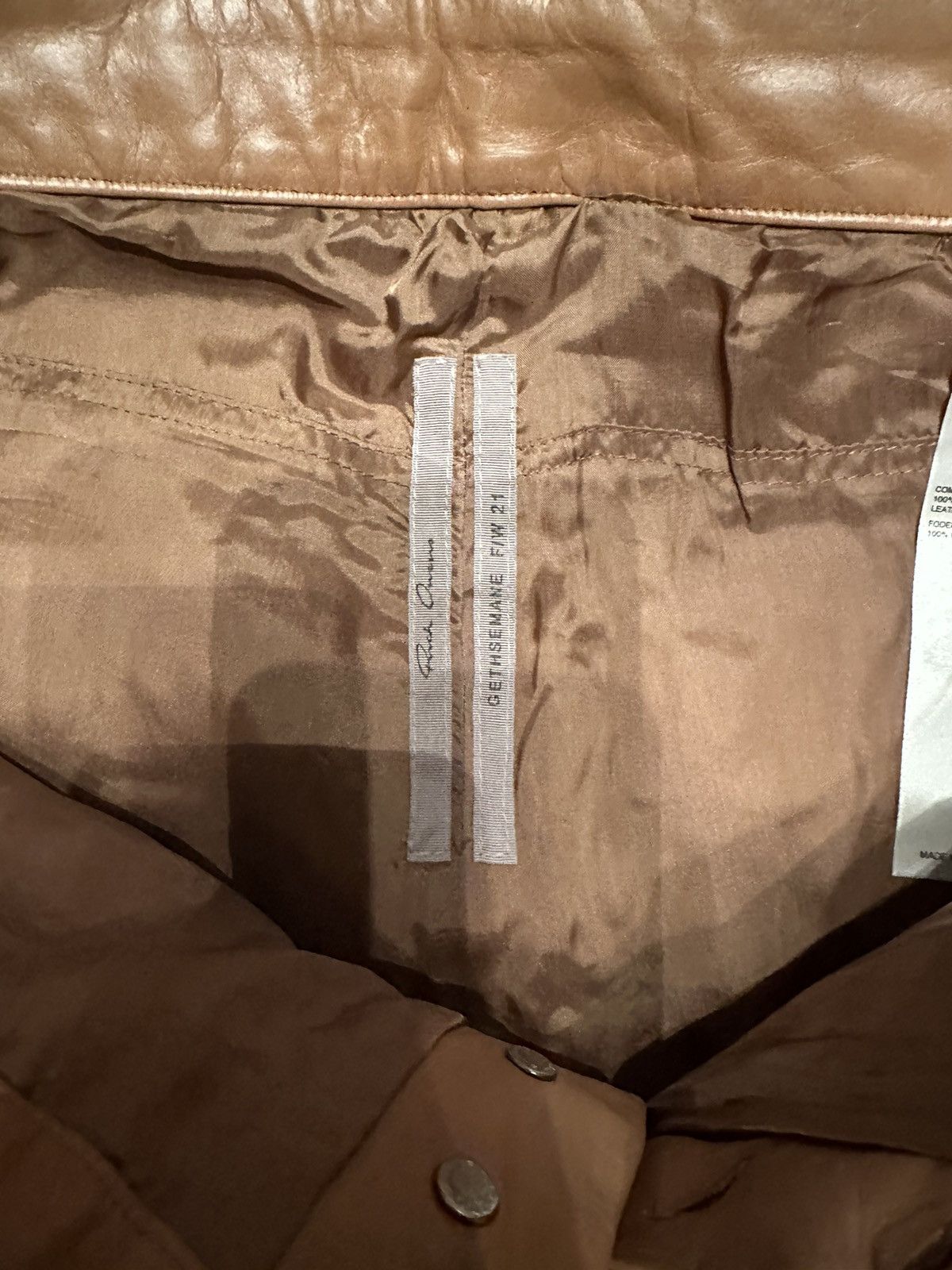 Rick Owens NWT Rick Owens Slim Fit Leather Pant Size US 34 / EU 50 - 2 Thumbnail