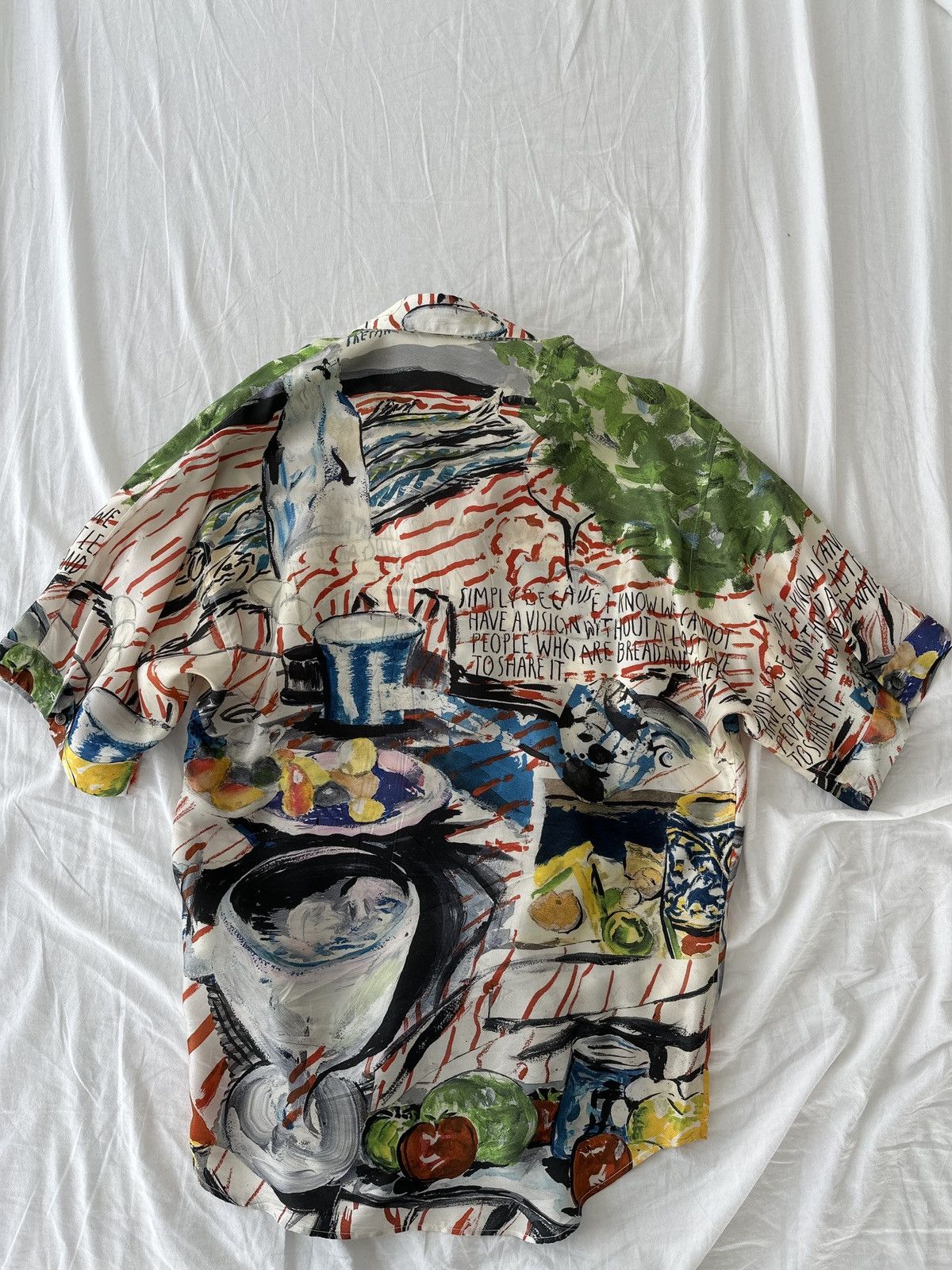 Dior Raymond Pettibon Silk Shirt Size US M / EU 48-50 / 2 - 2 Thumbnail