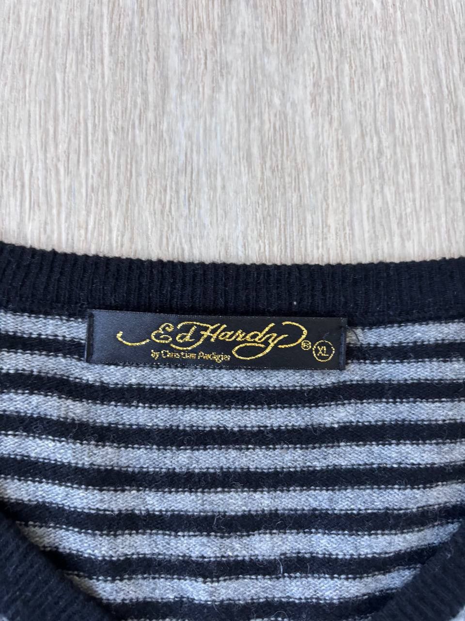 Ed Hardy × Vintage Vintage Ed Hardy sweater 90s rare Size US XL / EU 56 / 4 - 4 Thumbnail