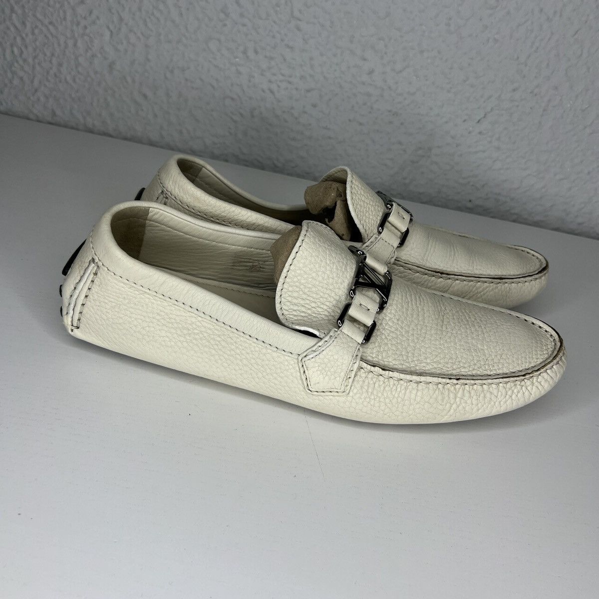 Designer × Louis Vuitton Louis Vuitton Hockenheim Moccasin Loafers Leather Shoes 9 LV Size US 9 / EU 42 - 4 Thumbnail