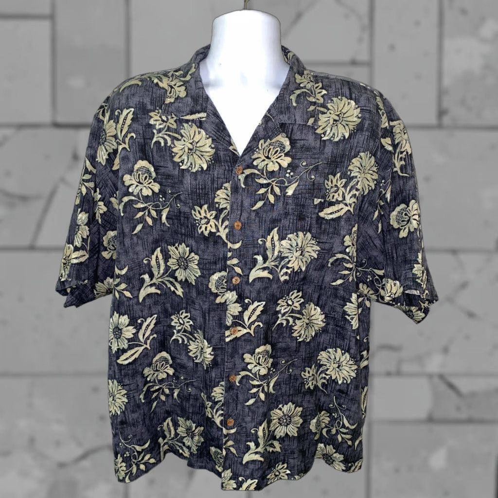 Tommy Bahama Tommy Bahama Aloha Floral Silk Shirt XL Multicolor Casual Short Sleeve Mens Size US XL / EU 56 / 4 - 1 Thumbnail