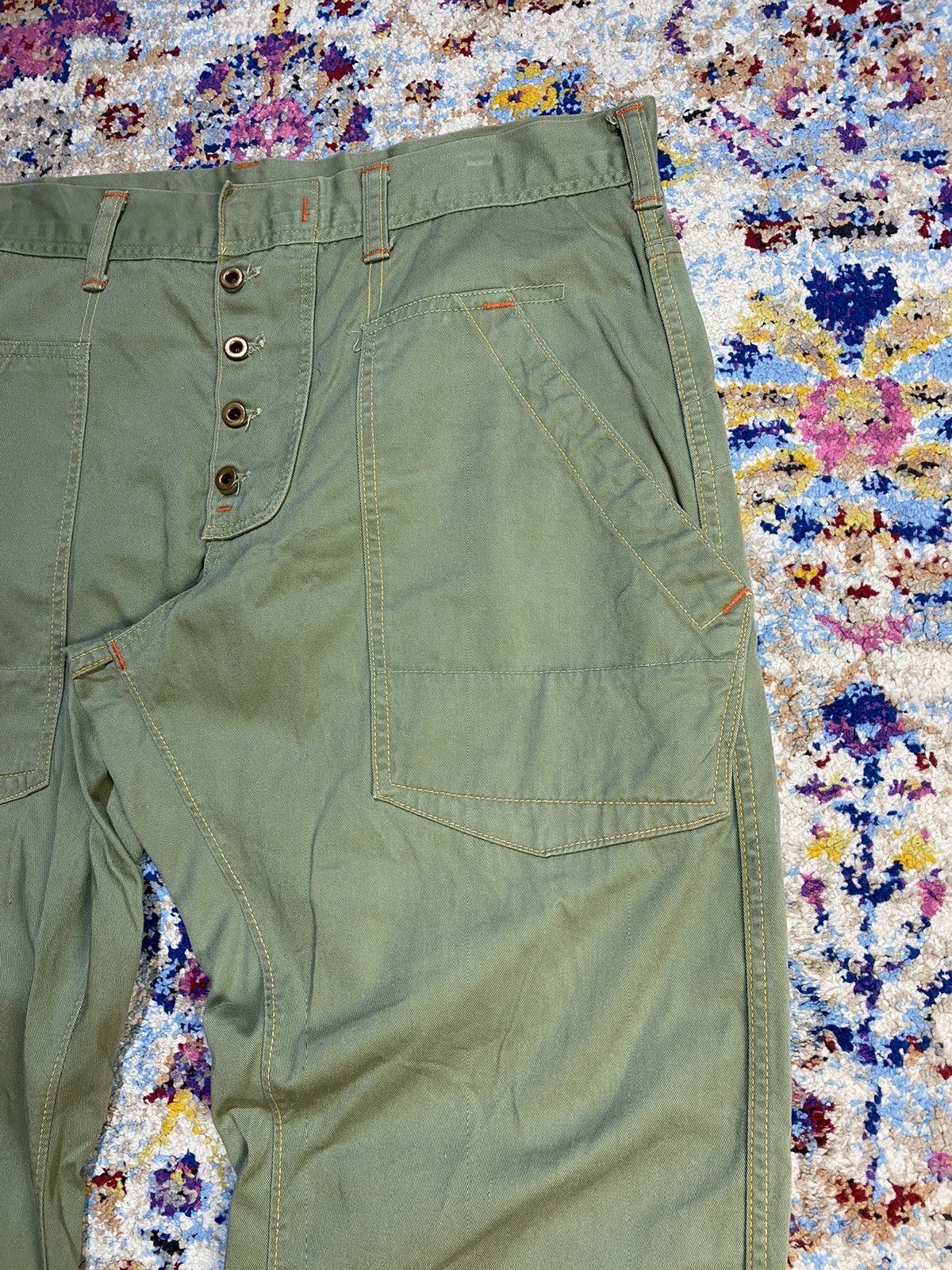 Evisu × Vintage Evisu Lot 9055 London Brother Nippon Fatigue Pants W36 Size US 36 / EU 52 - 4 Thumbnail