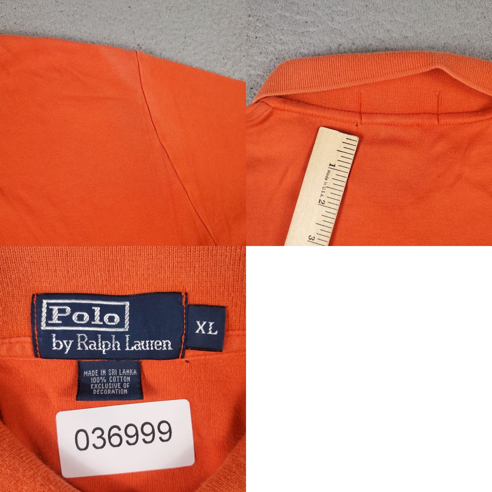 Ralph Lauren Ralph Lauren Polo Shirt Mens XL Orange Pony Casual Short Sleeve Button Collared Cotton Woven Logo Vintage No - Men’s Polo Size US XL / EU 56 / 4 - 8 Thumbnail