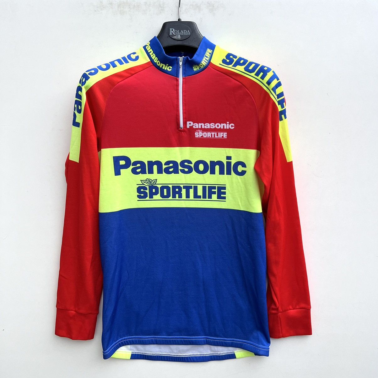 Vintage Maillot PANASONIC SPORTLIFE 1990 vintage shirt trikot jersey Size US L / EU 52-54 / 3 - 1 Thumbnail