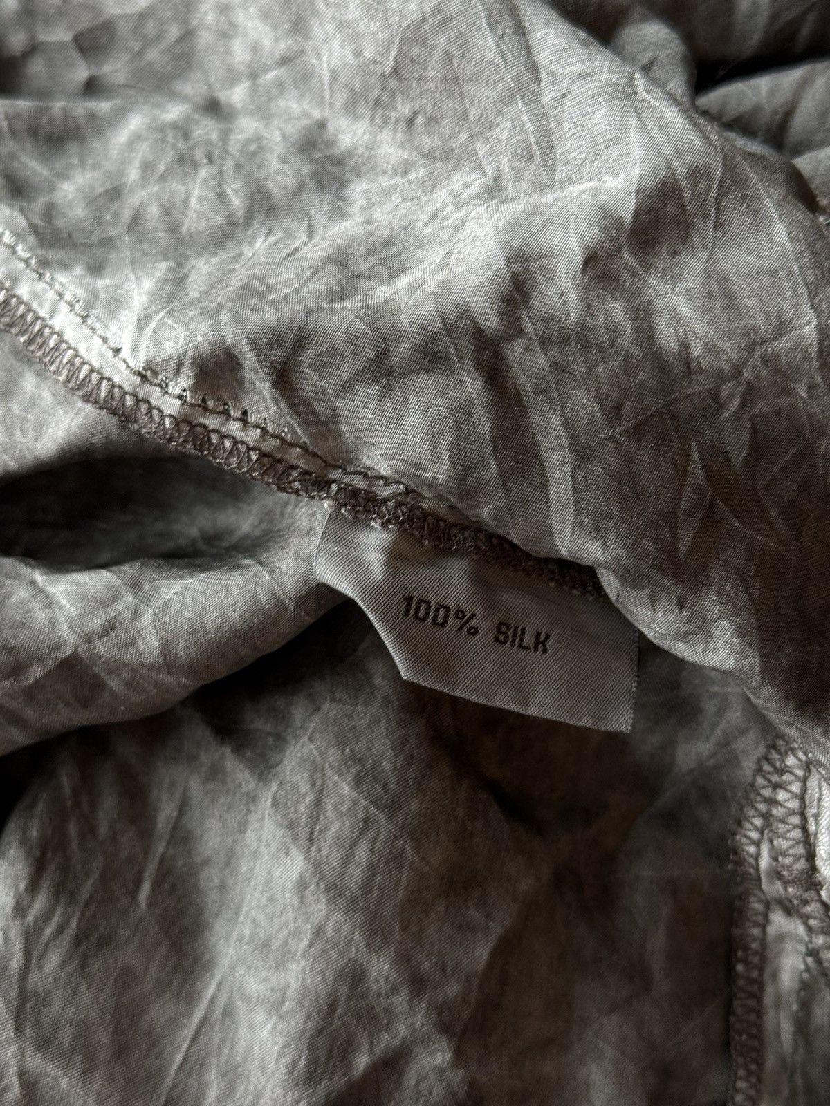 If Six Was Nine Nile avant Garde 100% silk graphite grey wide skirt Size 28" / US 6 / IT 42 - 3 Thumbnail