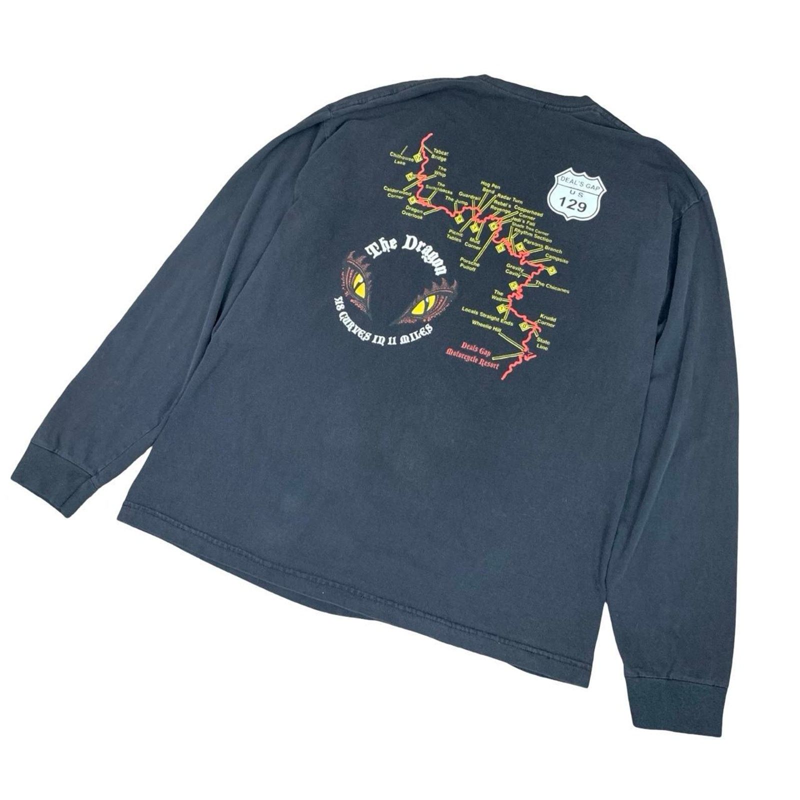 Japanese Brand × Vintage Vintage Deals Gap The Dragon Graphic Biker T-shirt Size L Size US L / EU 52-54 / 3 - 2 Thumbnail