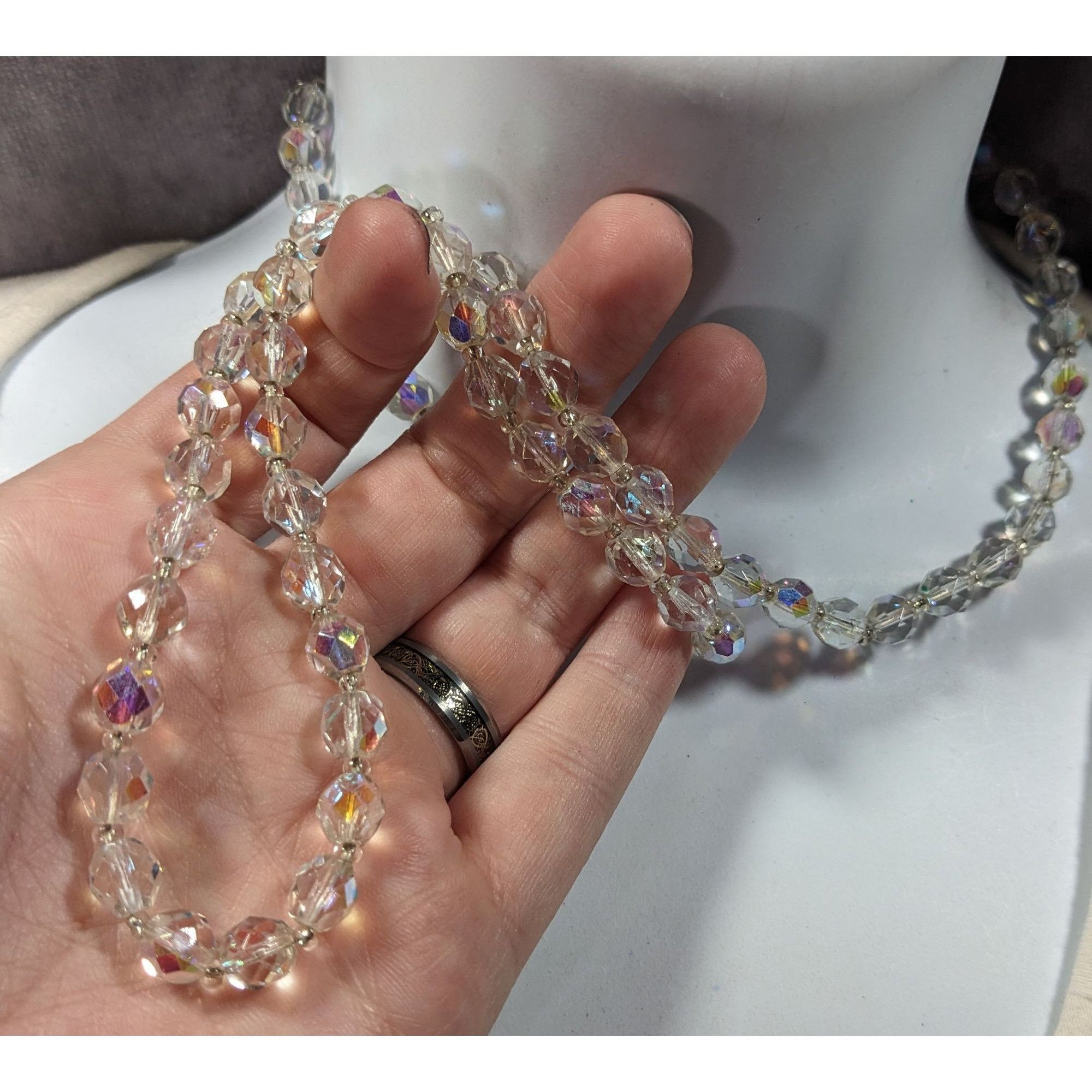 Other Whimsical Elegant Aurora Borealis Crystal Glass Beaded Neckl Size ONE SIZE - 2 Thumbnail