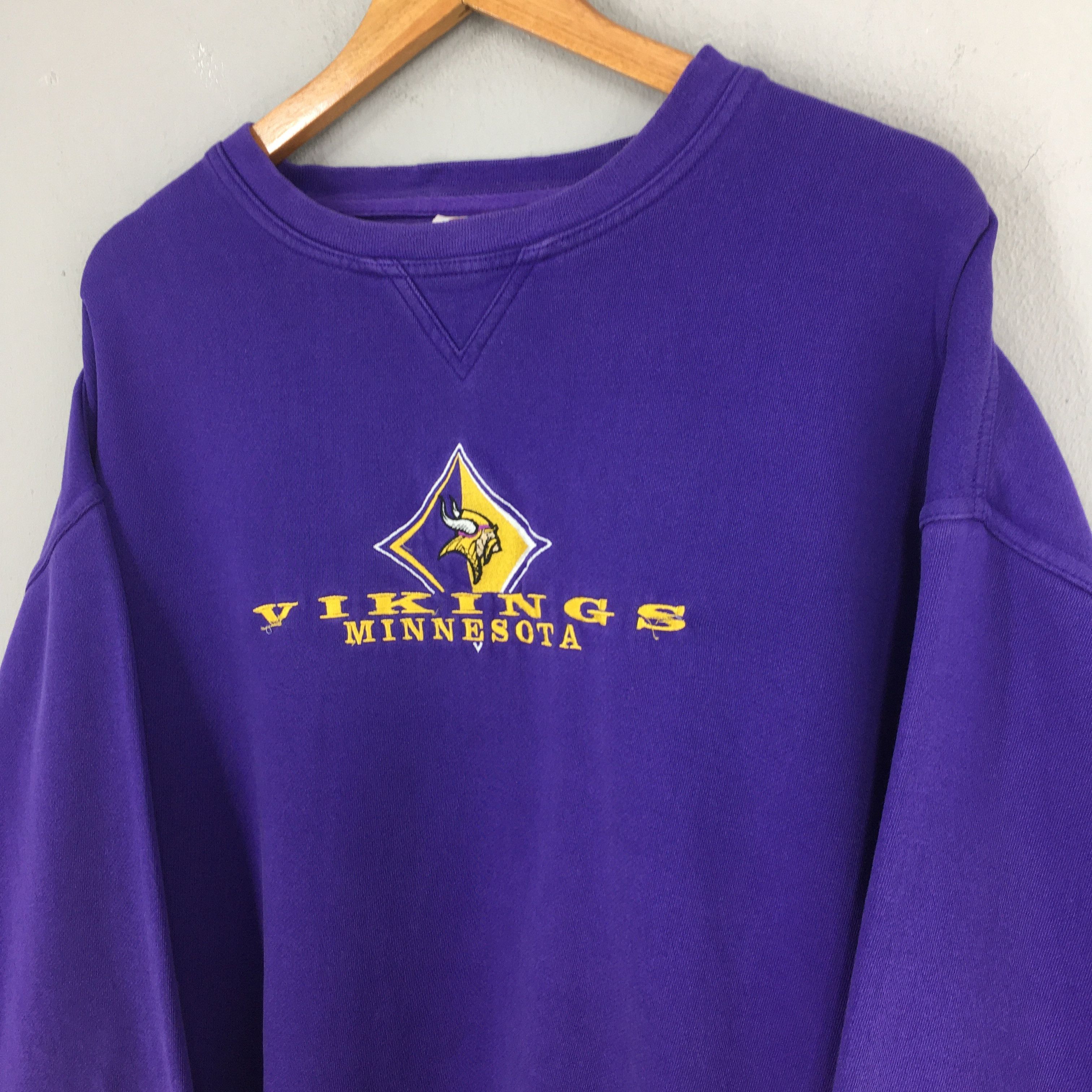 NFL Vintage Minnesota Vikings NFL Purple Sweatshirt XLarge Size US XL / EU 56 / 4 - 3 Thumbnail