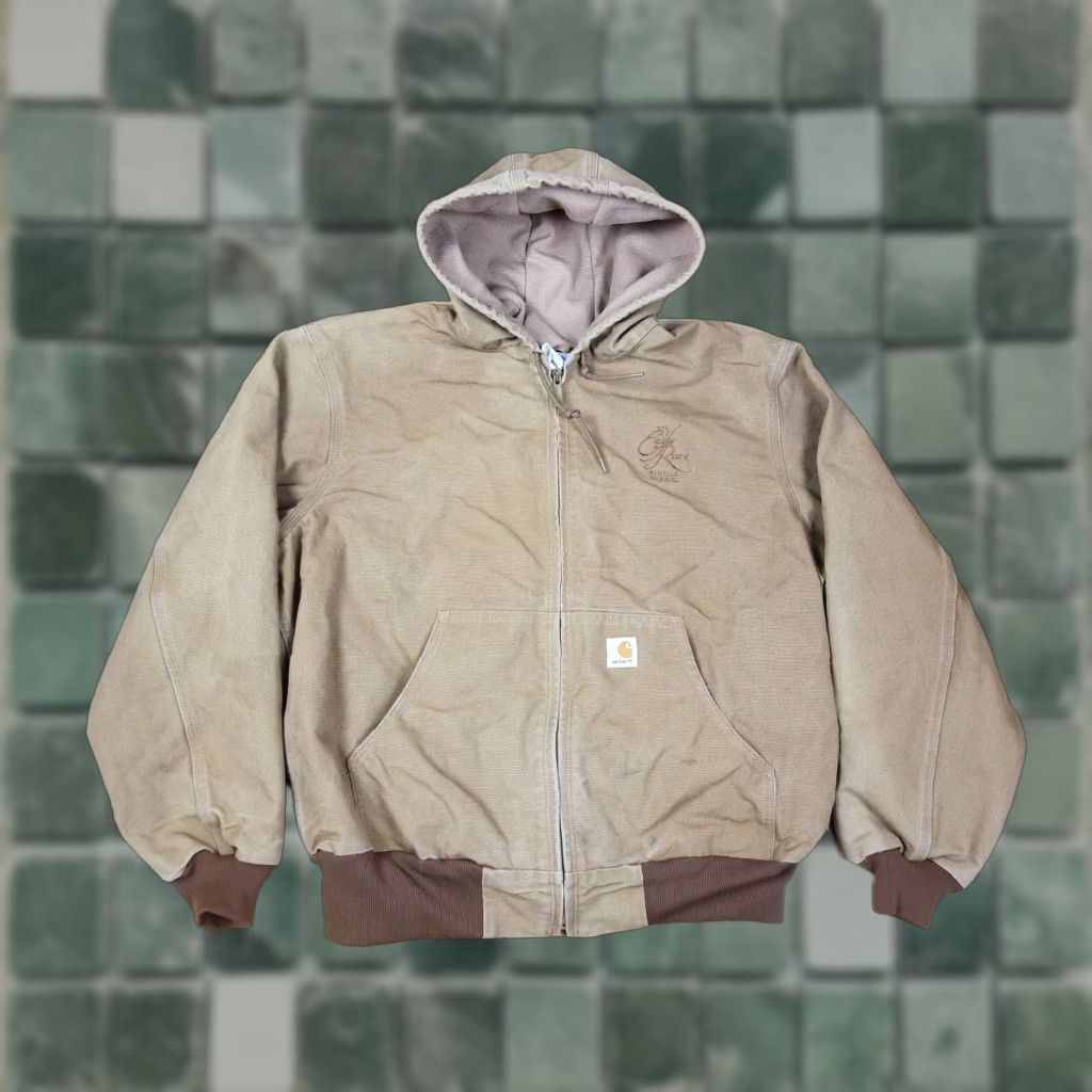 Carhartt Carhartt J131 Hooded Canvas Work Duck Jacket XL Black Jacket Mens XLtall Used Size US XL / EU 56 / 4 - 1 Thumbnail