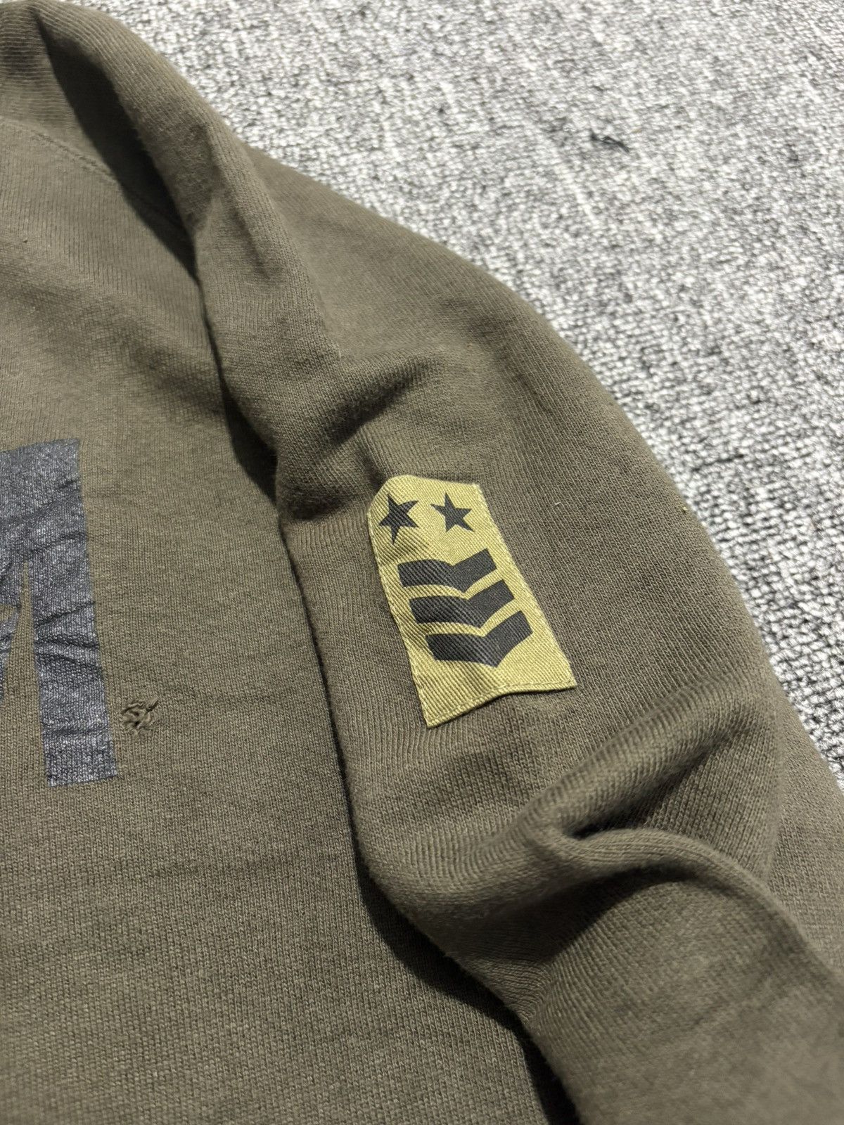 PPFM ppfm millitary distressed sweatshirt Size US L / EU 52-54 / 3 - 6 Thumbnail