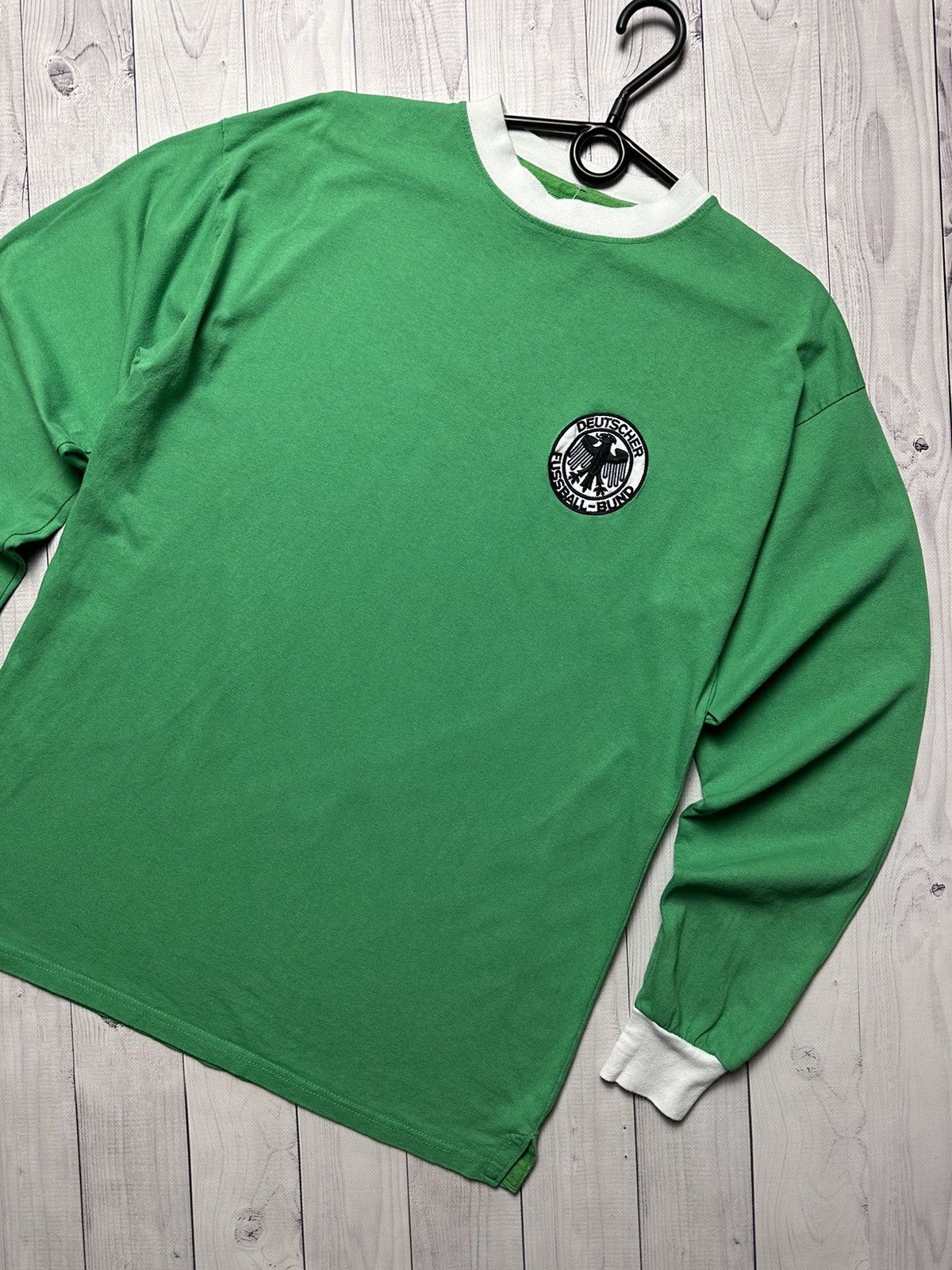 Vintage Vintage Deutschland soccer jersey long sleeve Green size L Size US L / EU 52-54 / 3 - 2 Thumbnail