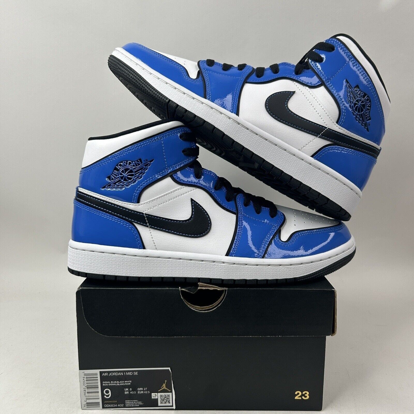 Nike Nike Shoes Air Jordan 1 Mid Retro “Signal Blue” DD6834-402 Size US 9 / EU 42 - 1 Thumbnail