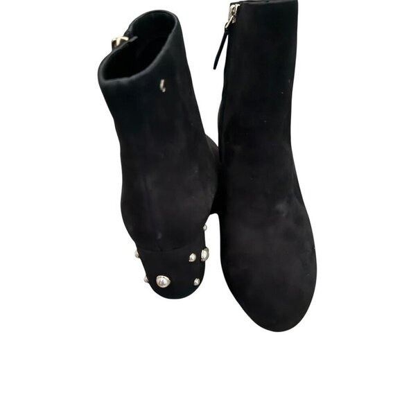Kate Spade Kate Spade Womens Black Suede Taraji Faux Pearl Block Heel B Size US 8.5 / IT 38.5 - 7 Thumbnail