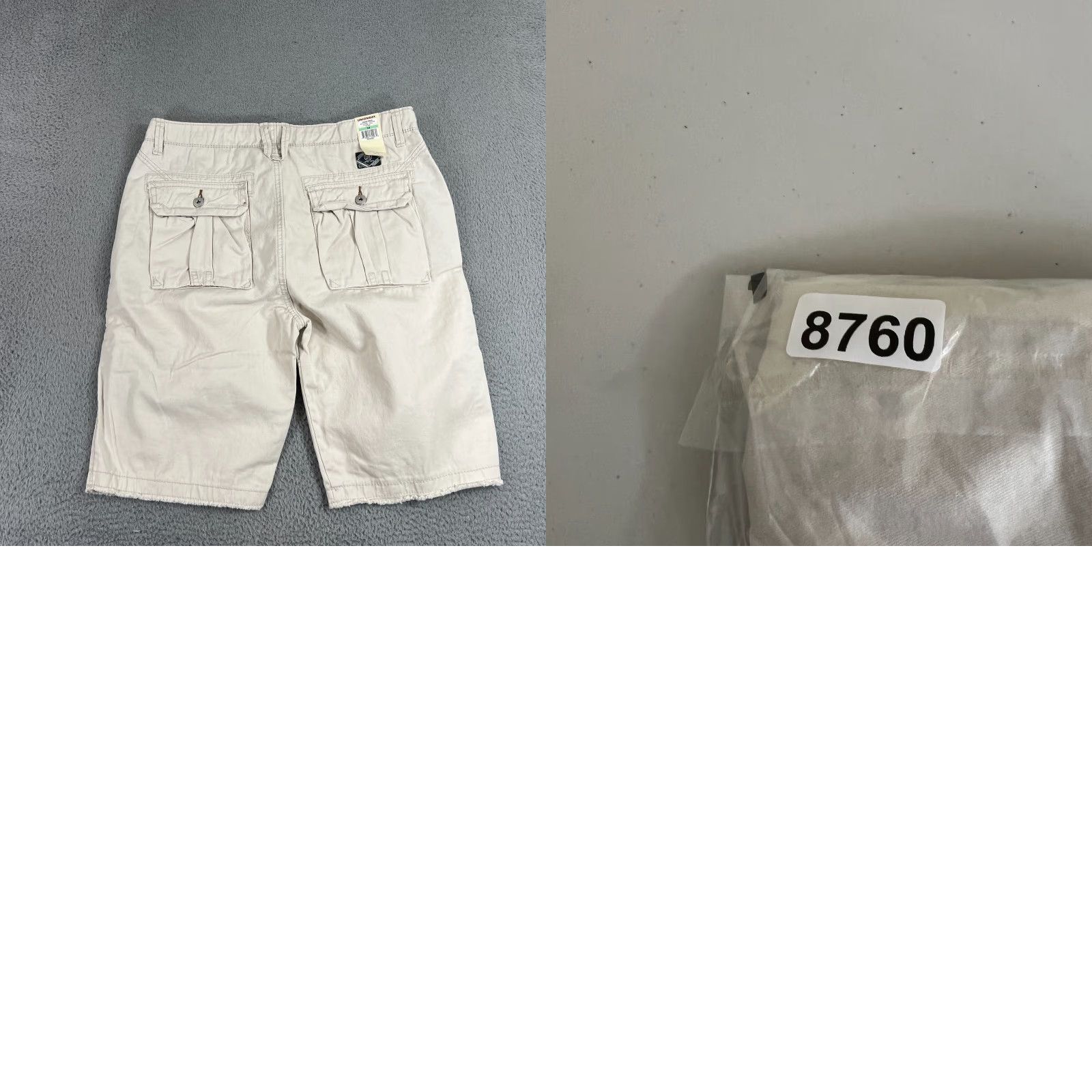 Vintage VINTAGE UNIONBAY Cargo Shorts Mens 34 Khaki Baggy 11in Inseam White Ivory Cotton cargo Pocket Y2K 90s Grunge Outdoor Summer Spring Mens Size US 34 / EU 50 - 8 Thumbnail