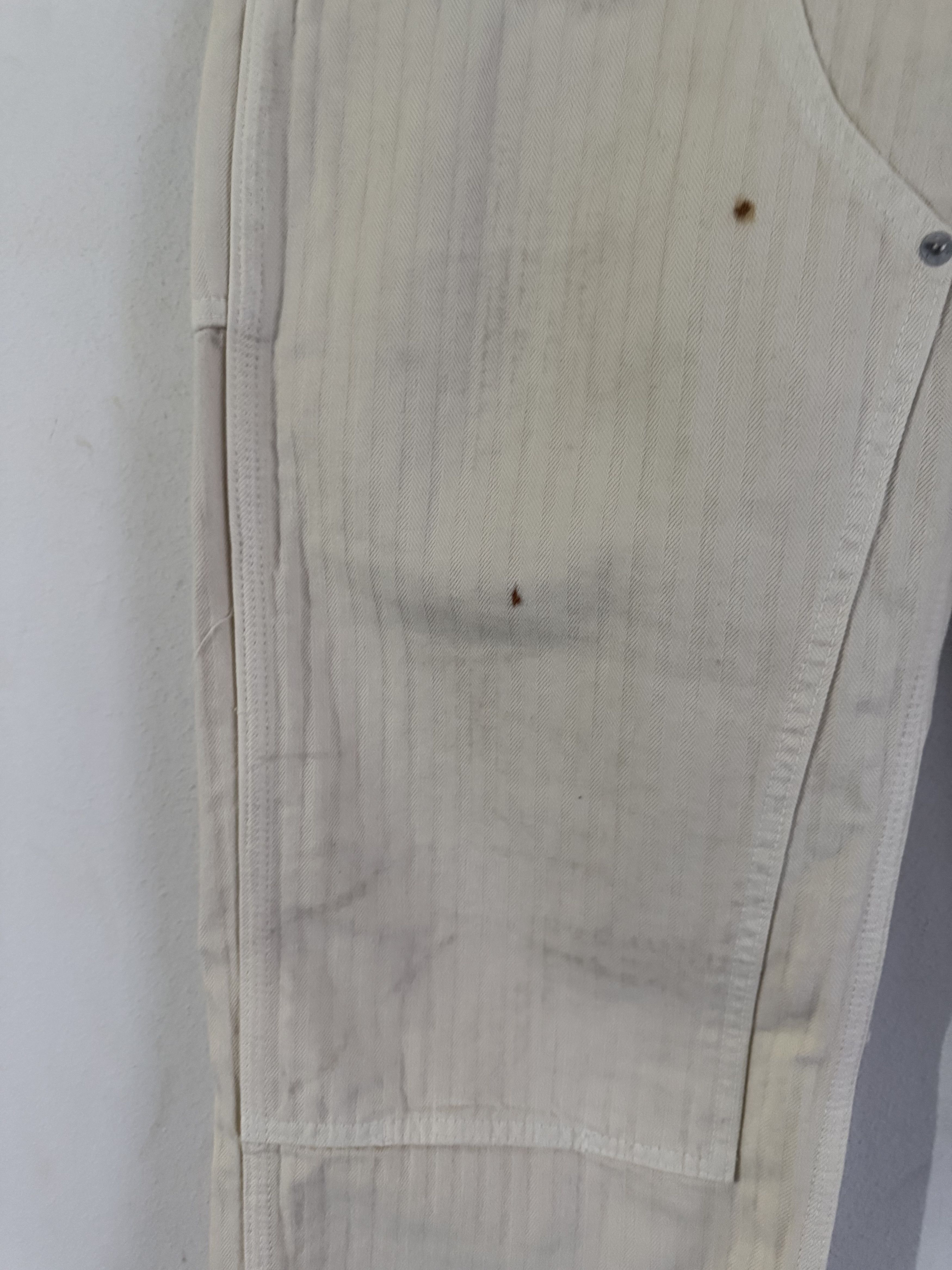 Enfants Riches Deprimes Off-White Double Knee Paint Denim Trousers Size US 30 / EU 46 - 8 Thumbnail