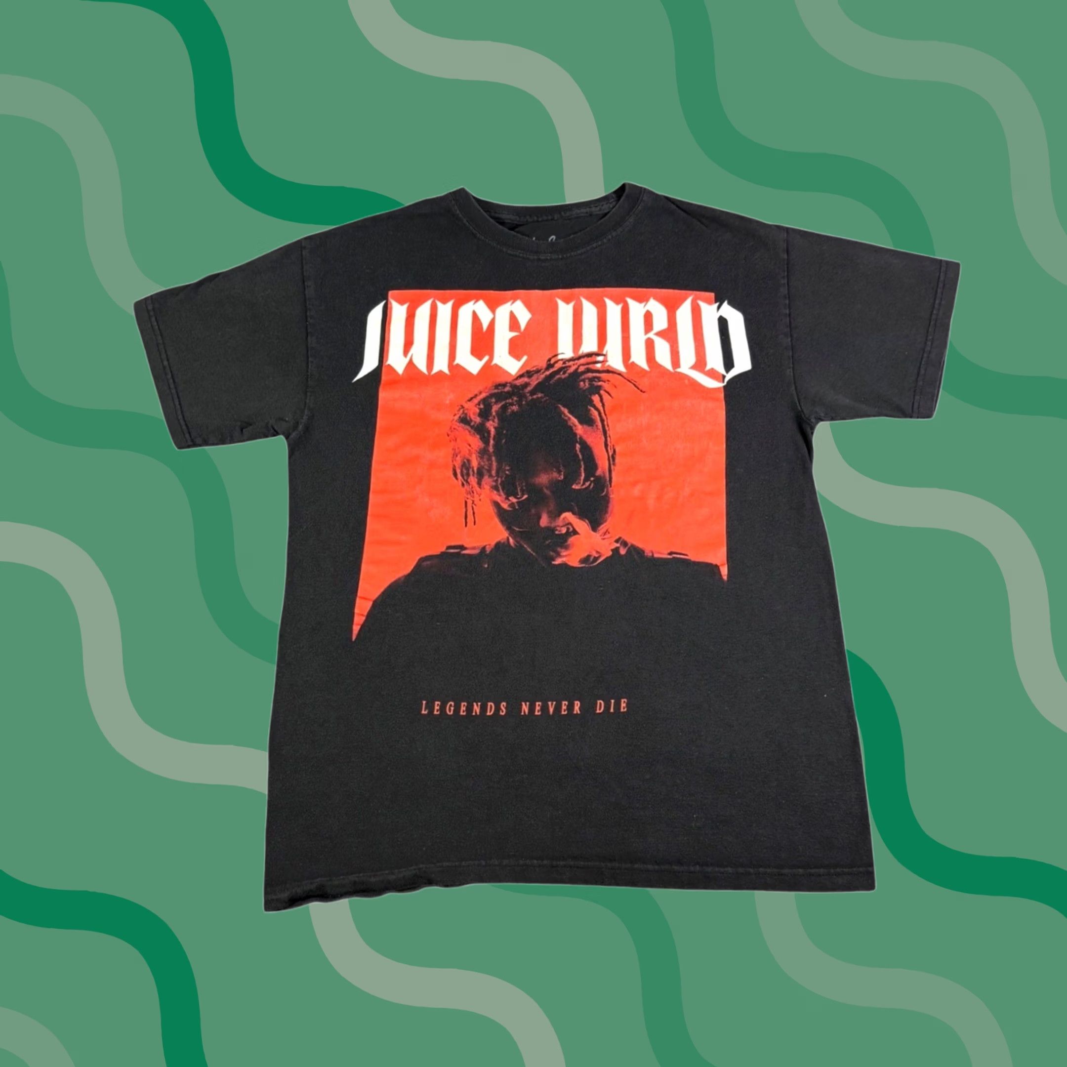 Vintage Juice Wrld Legends Never Die Graphic T-Shirt Mens M Black Rock Gothic Tee Size US M / EU 48-50 / 2 - 1 Thumbnail
