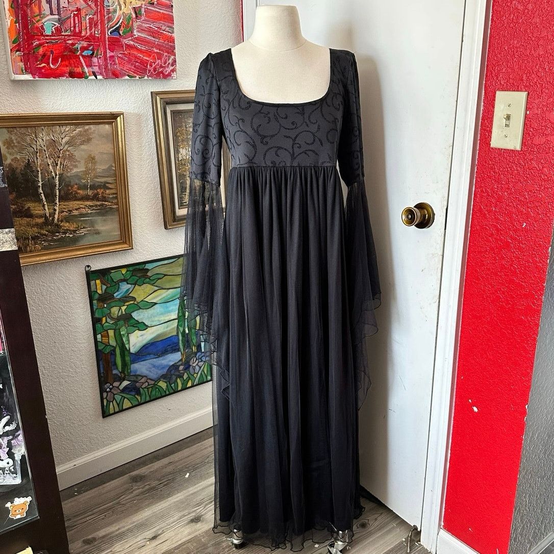 Other vintage hot topic black gothic vampire maxi dress Size S / US 4 / IT 40 - 1 Thumbnail