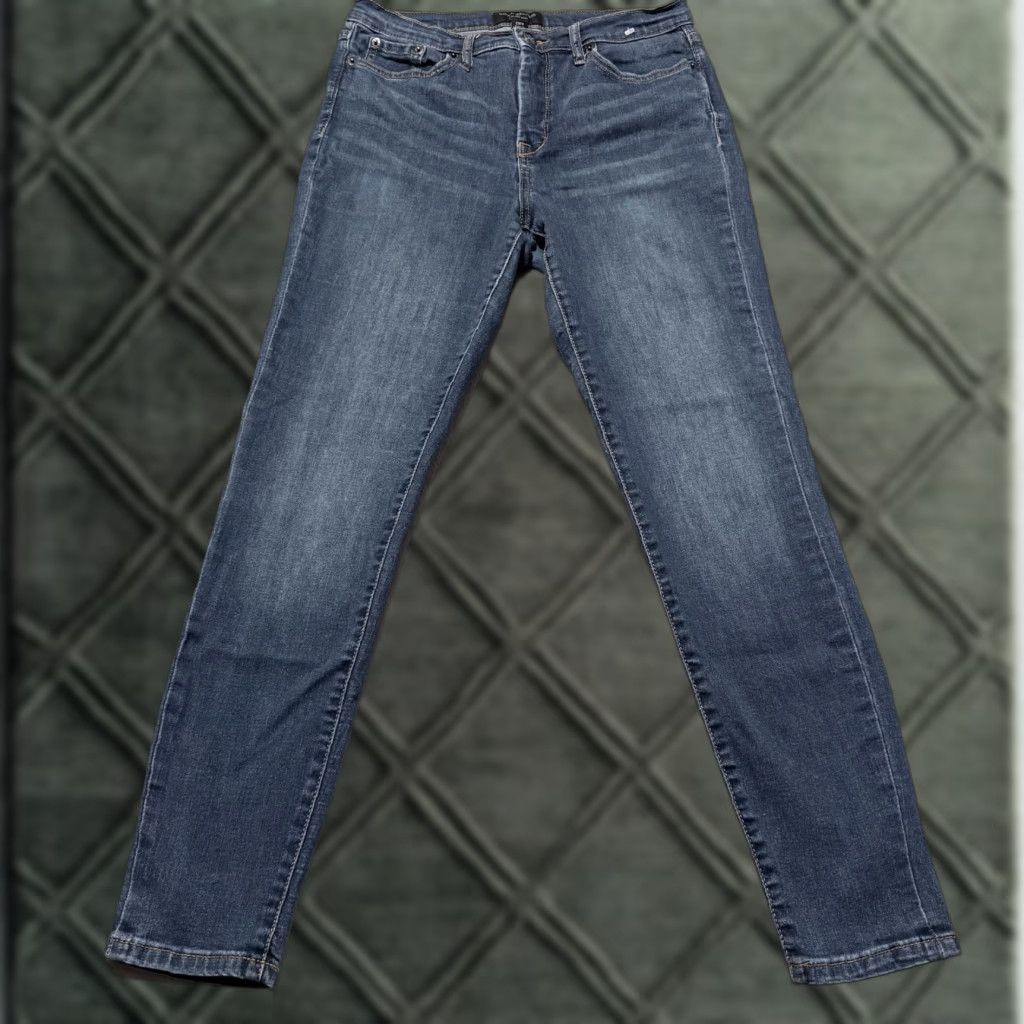 Banana Republic Banana Republic Skinny Jeans Women's Blue Denim Stretch High Rise Zip Fly - 8 Size 30" / US 8 / IT 44 - 1 Thumbnail