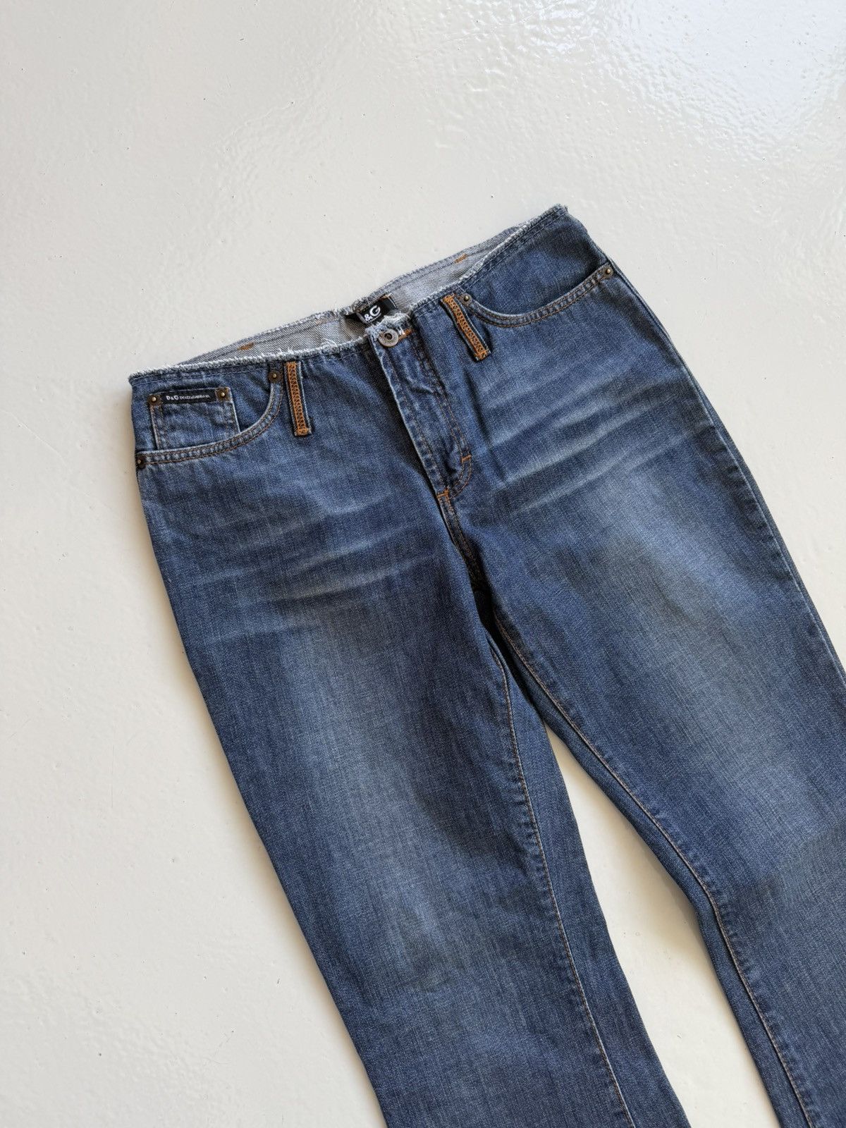 Dolce & Gabbana Y2k Dolce & Gabbana cutoff low waist flared denim Size 29" - 3 Thumbnail