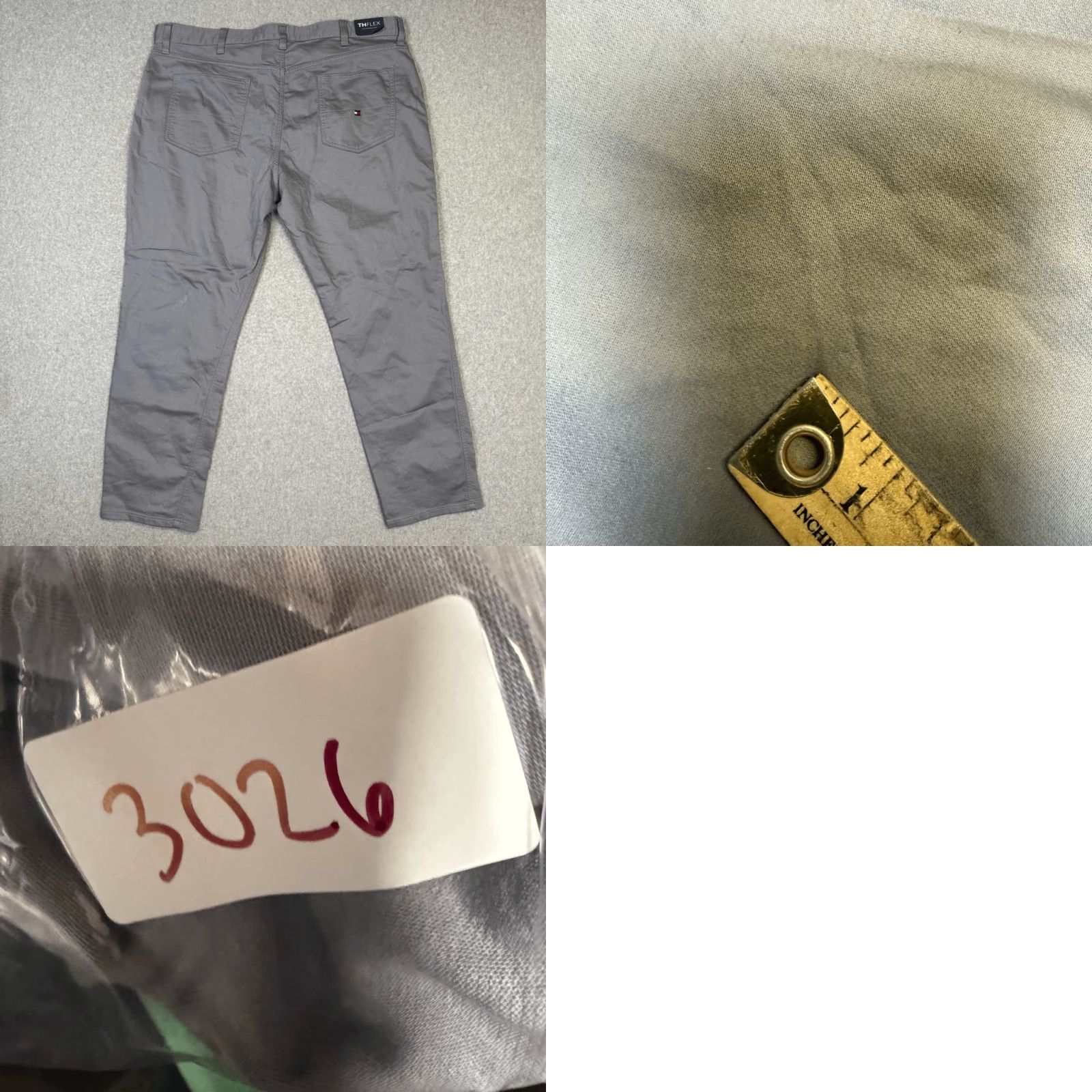 Tommy Hilfiger Tommy Hilfiger Men's Pants THFlex Gray Ankle Dress 40x30 Regular Inseam 30 Brand Mens Size US 40 / EU 56 - 8 Thumbnail