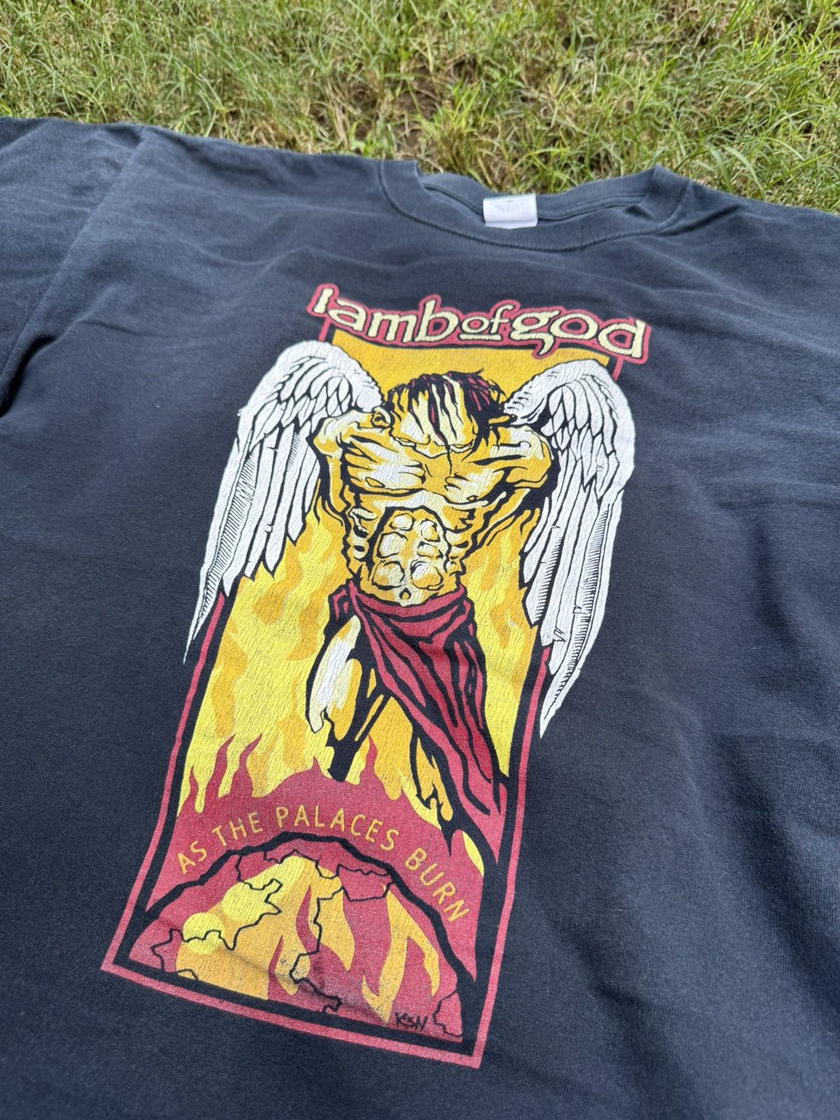 Vintage Lamb of God As The Palaces Burn T-shirt vintage 90s Size US L / EU 52-54 / 3 - 6 Thumbnail
