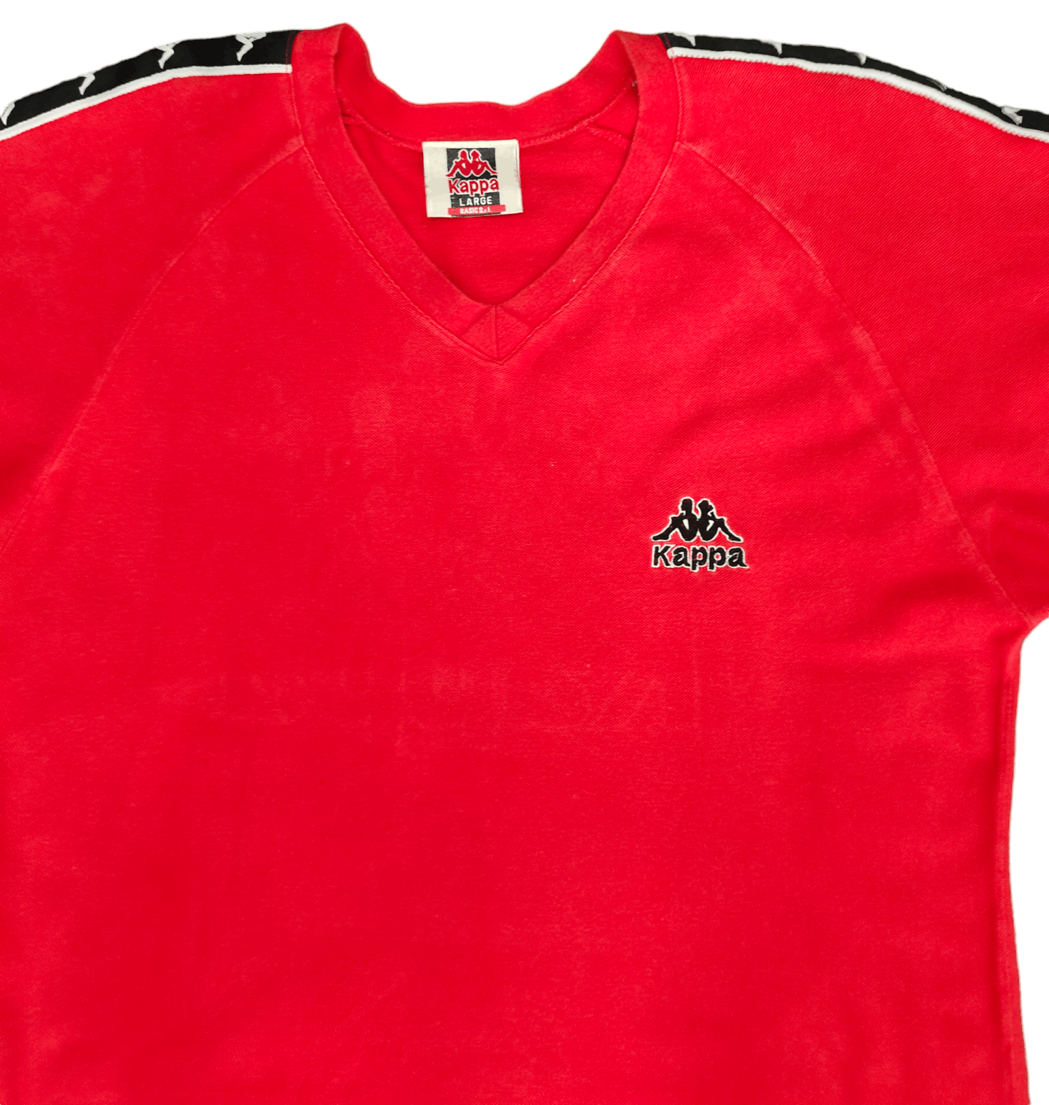 Kappa Vintage 90s Kappa Side Tape T-Shirt Size US L / EU 52-54 / 3 - 6 Thumbnail