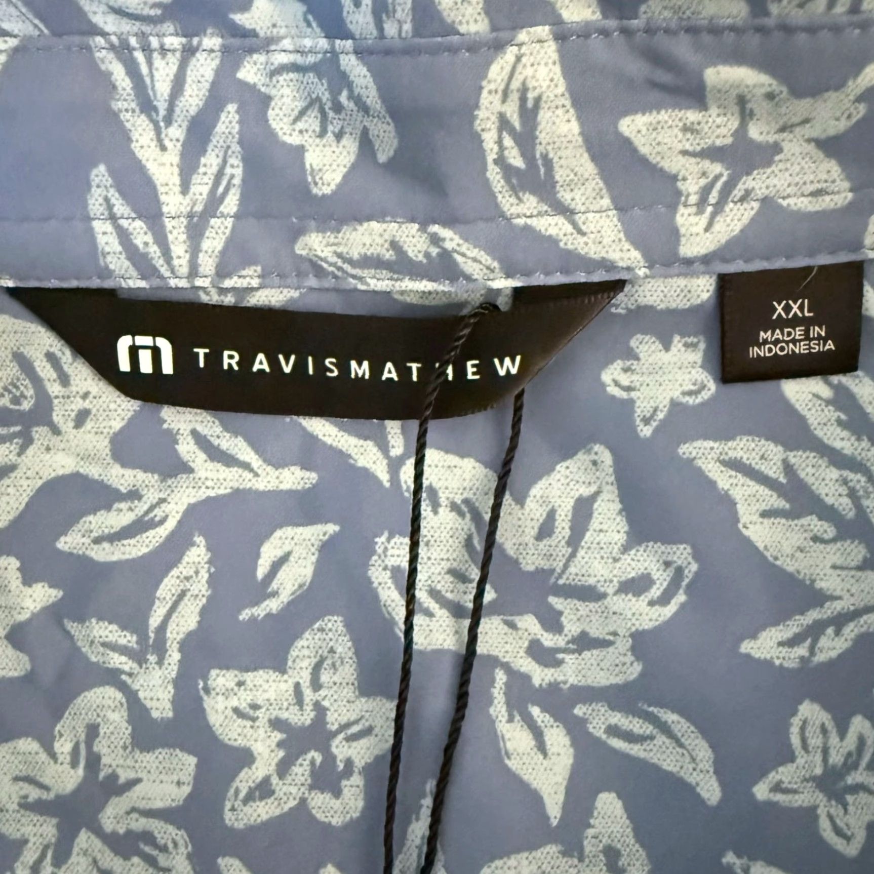 TravisMathew Travis Mathew Pearl City Short-Sleeve Button-Up Shirt Blue Men's XXL New Size US XXL / EU 58 / 5 - 7 Thumbnail